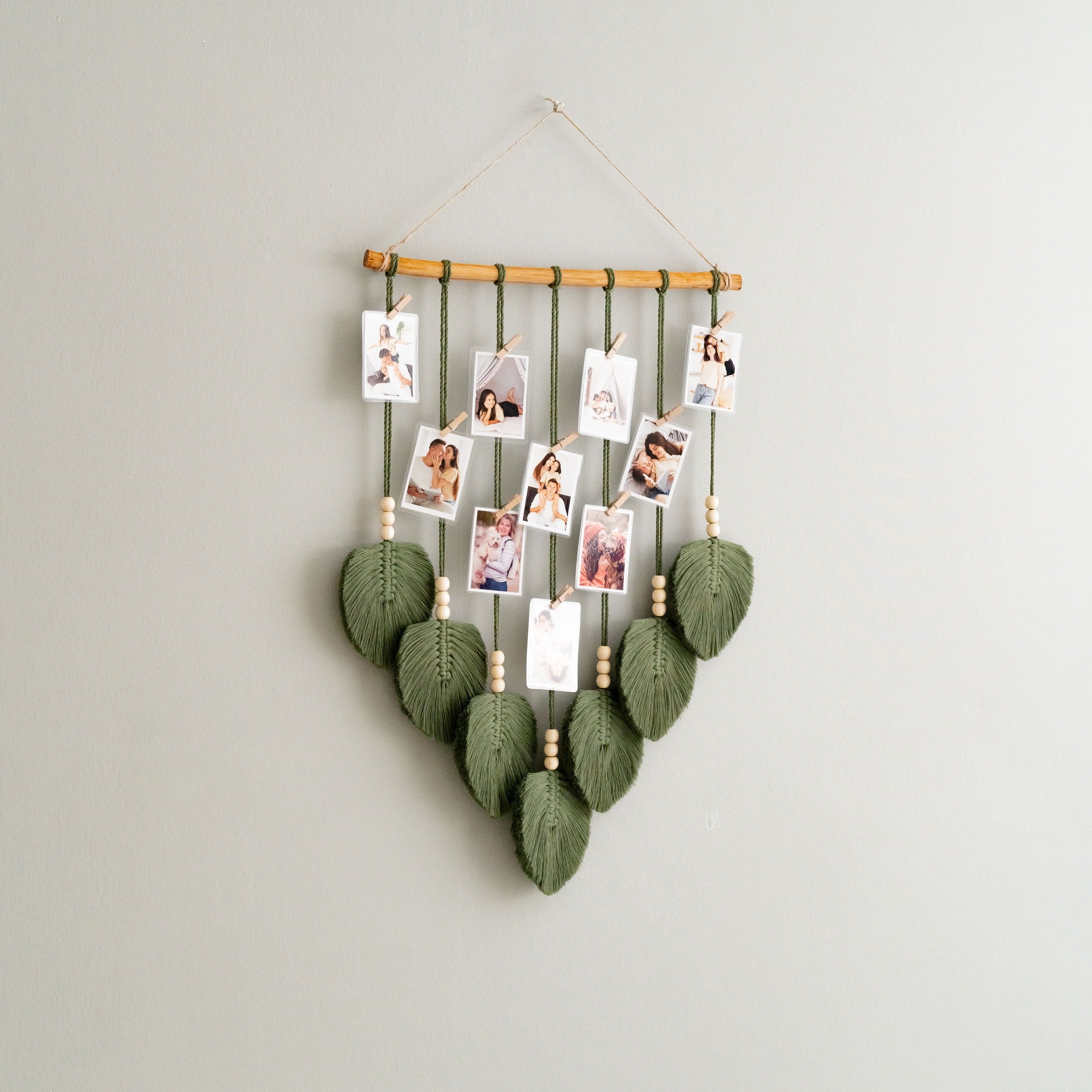 Boho Macrame Photo Hanger for Stylish Memory Display