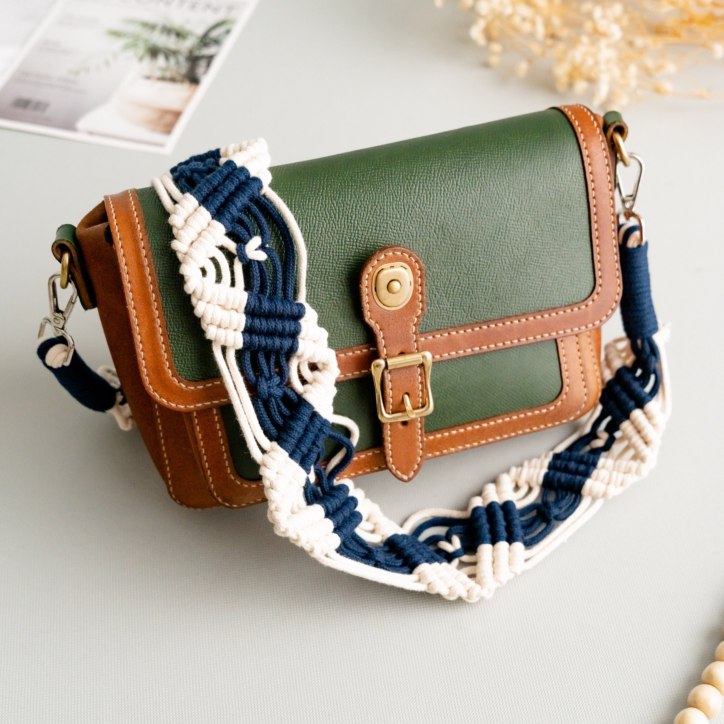 Macrame Camera Strap and Bag Strap for Boho and Minimalist Style H29