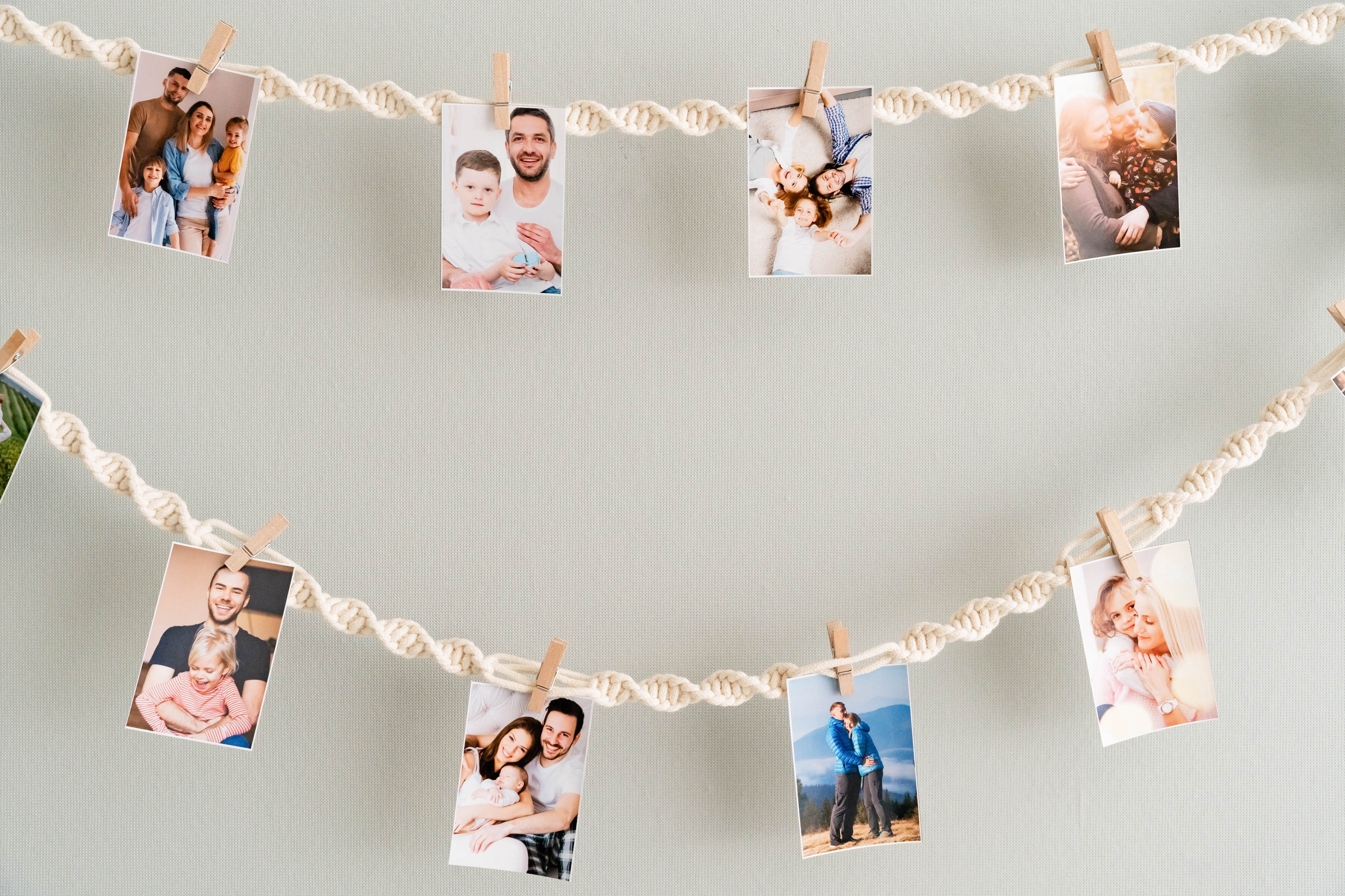 Macrame Photo Hanger macrame cord for Photo Wall Decor I78