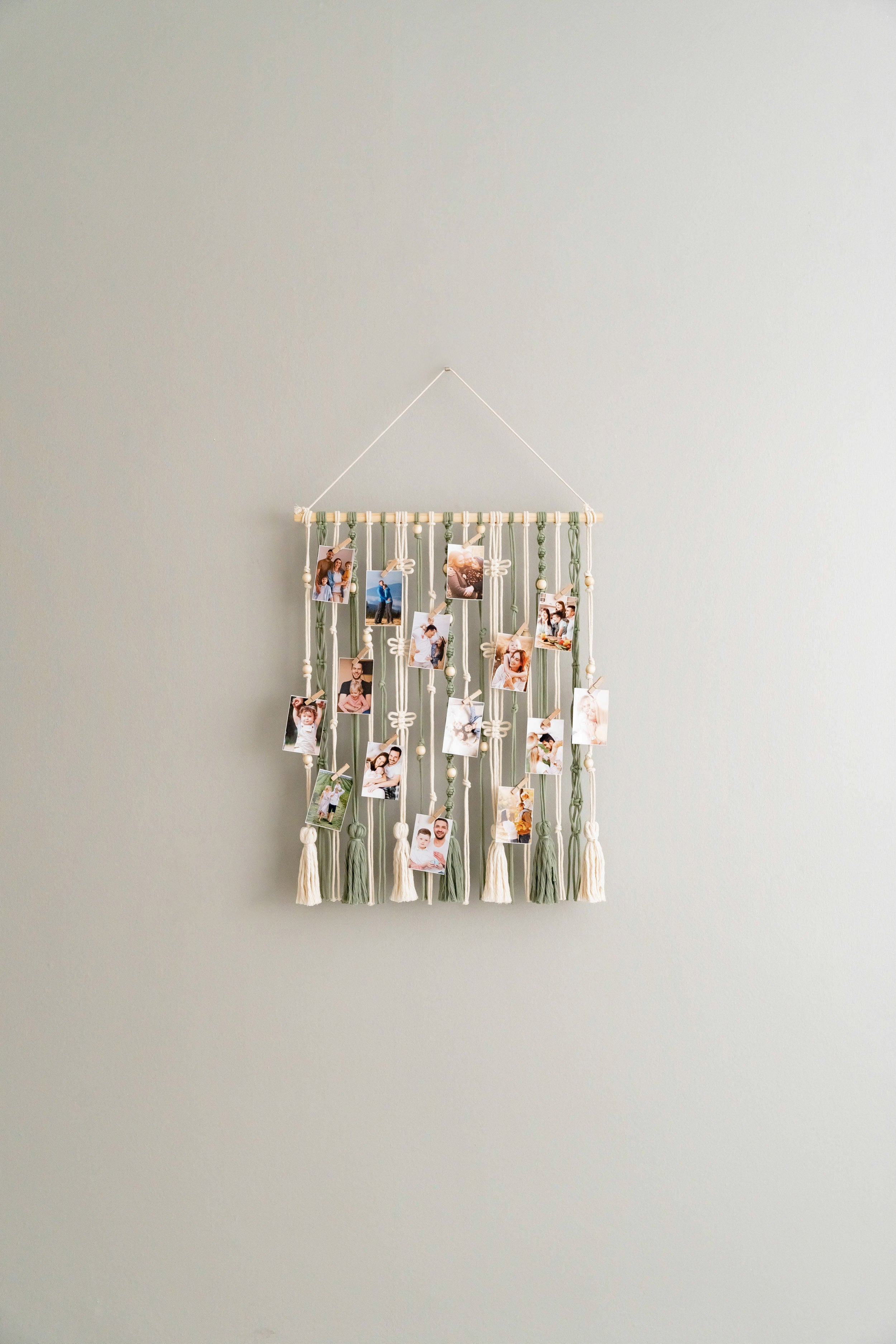 Artistic Macrame Photo Hanger for Preserving Memories