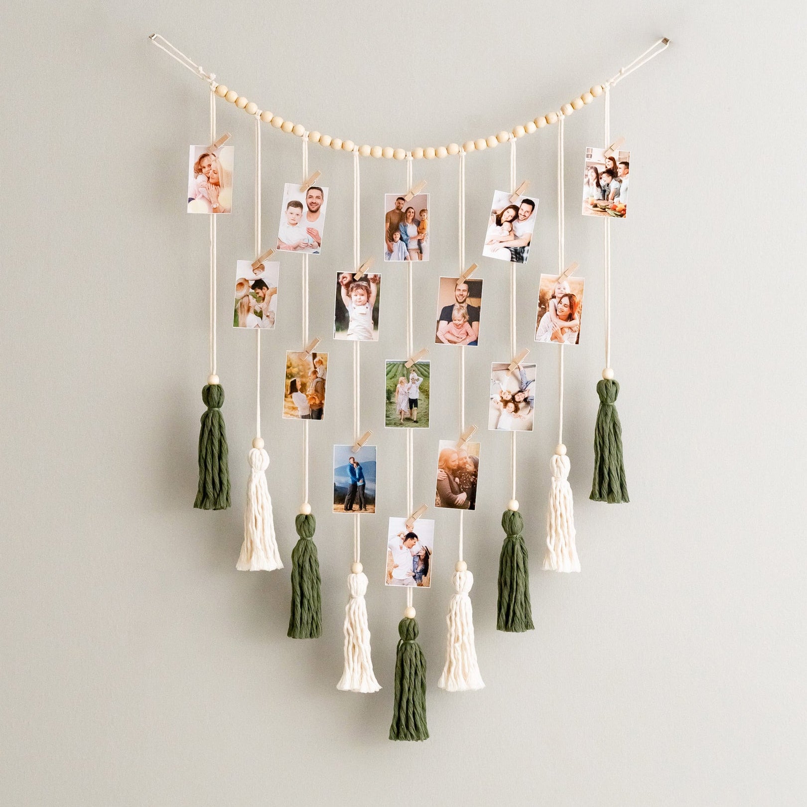 Macrame Photo Hanger Macrame for Wall Photo Display and Boho Decor I75