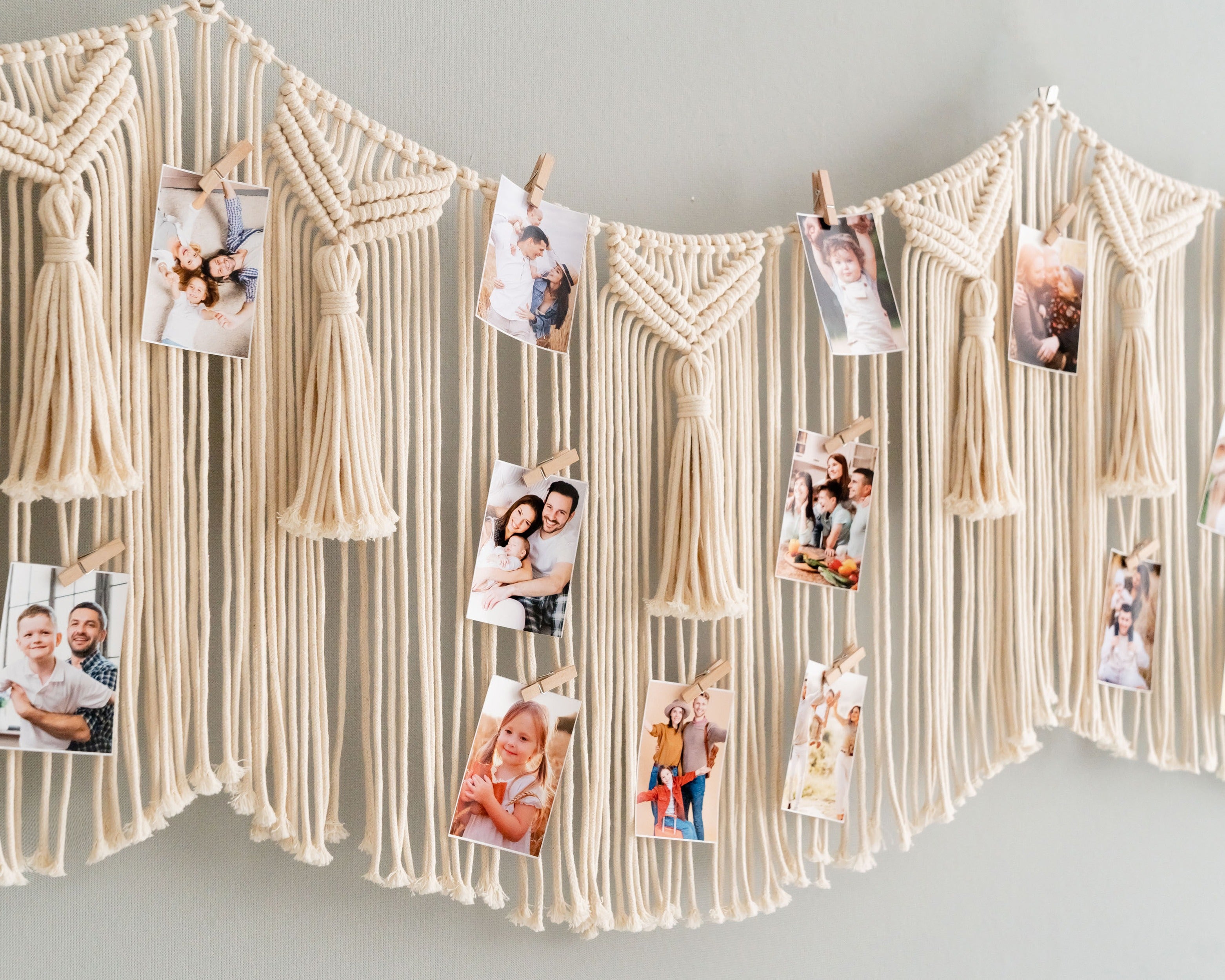 Boho Photo Hanger For Your Chic Wall Photo Display Solution