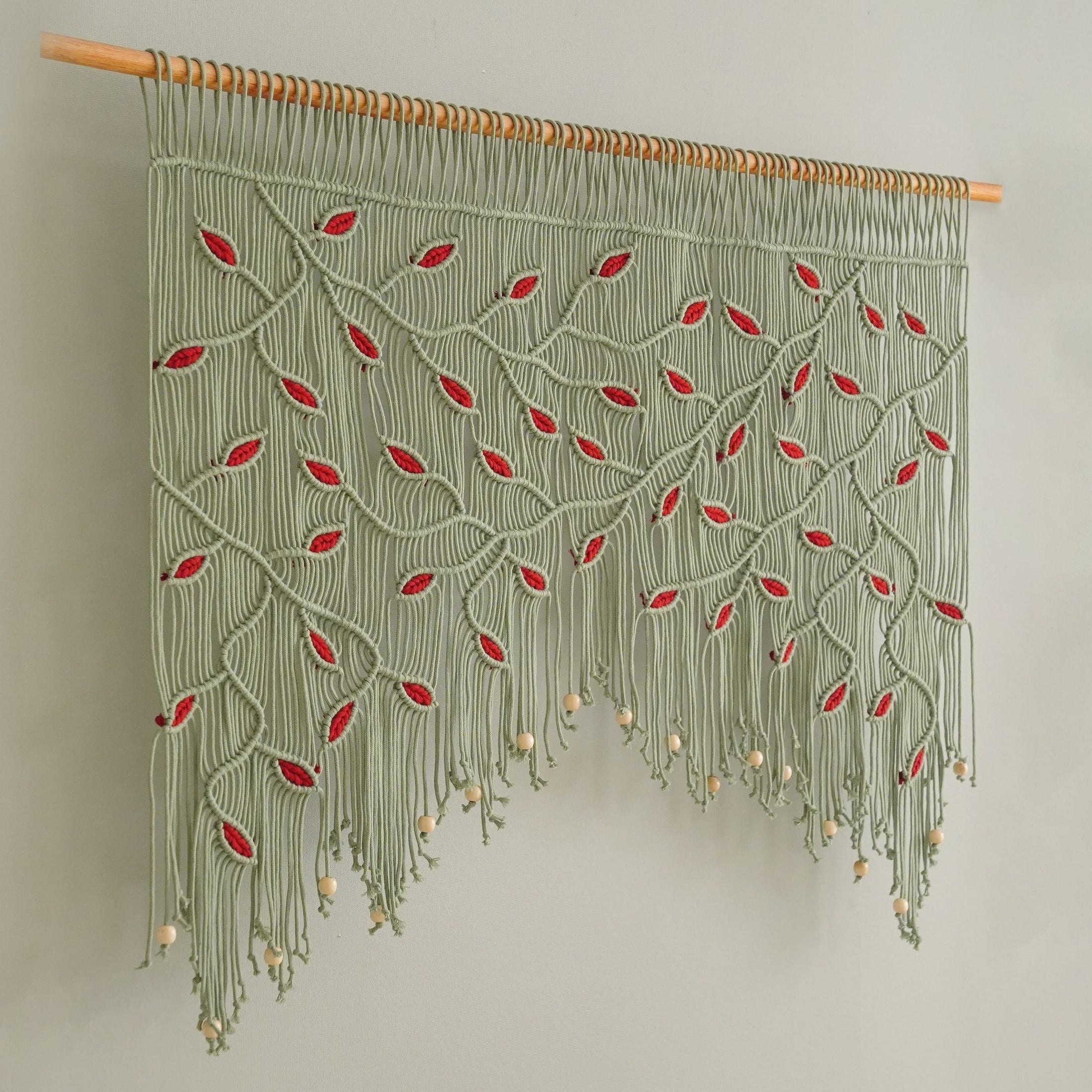 Macrame Curtain macrame cord wall hanging for boho home decor C18