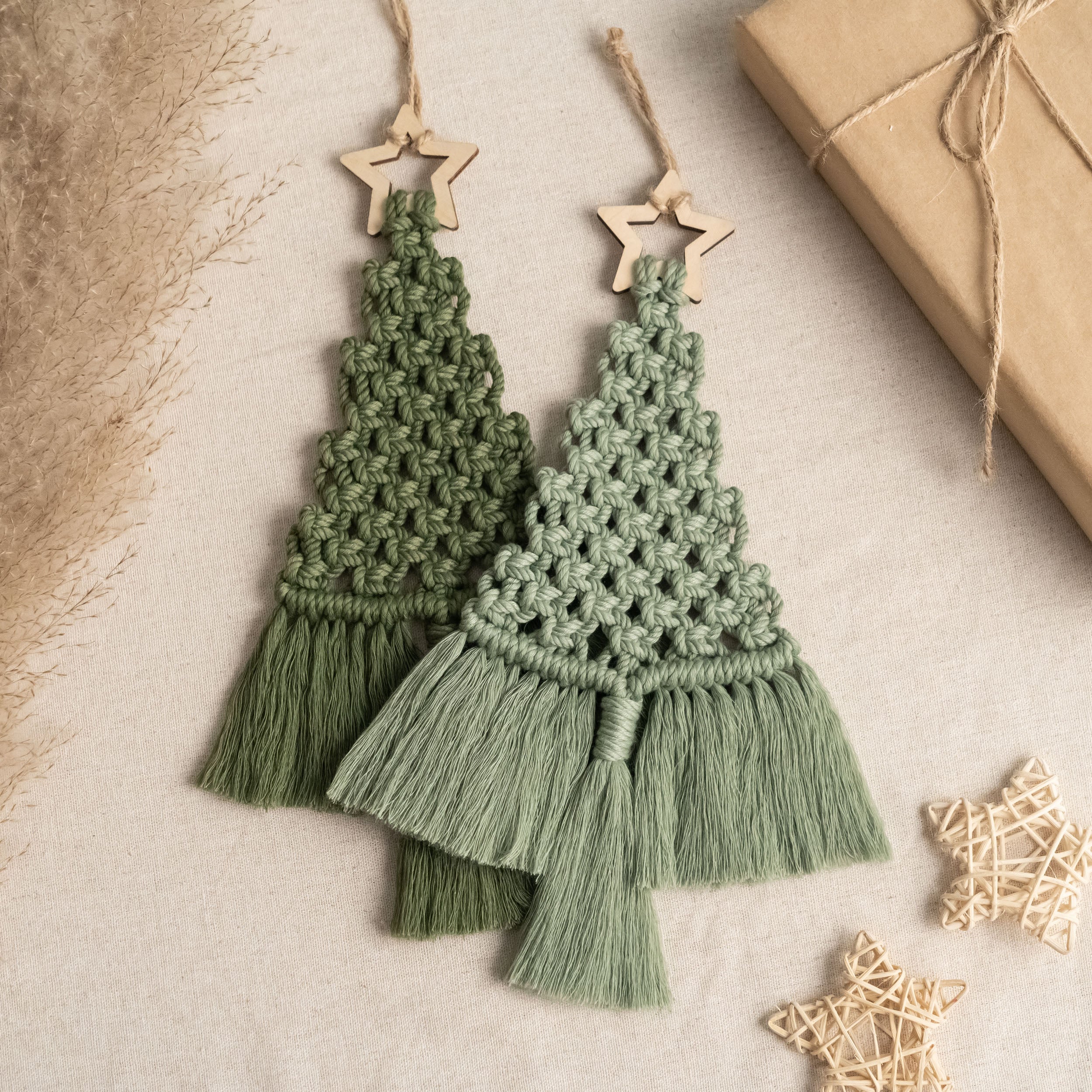 Macrame Christmas Tree DIY Kit For Creative Holiday Decor