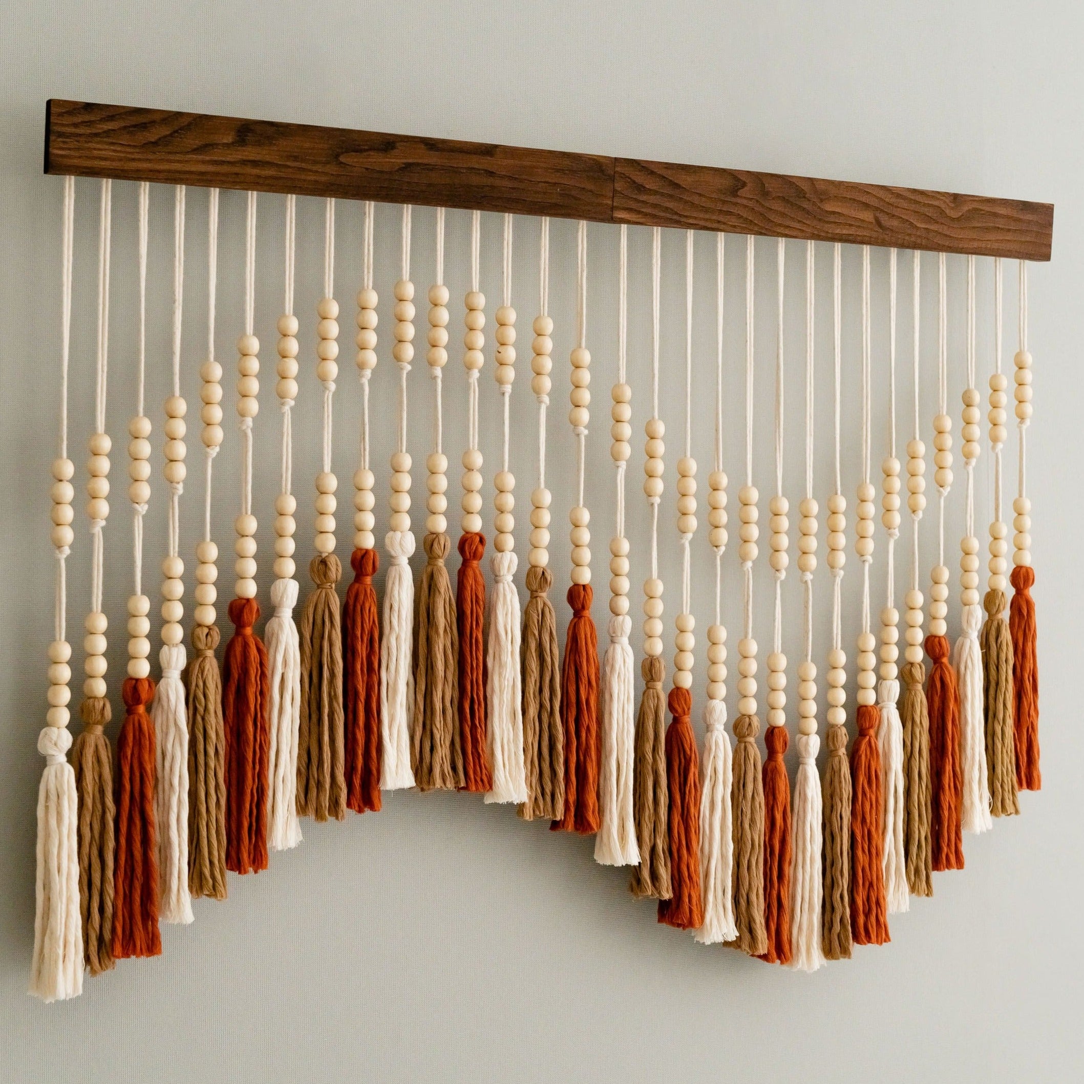 Tassel Fiber Wall Art for Rustic Home Decor