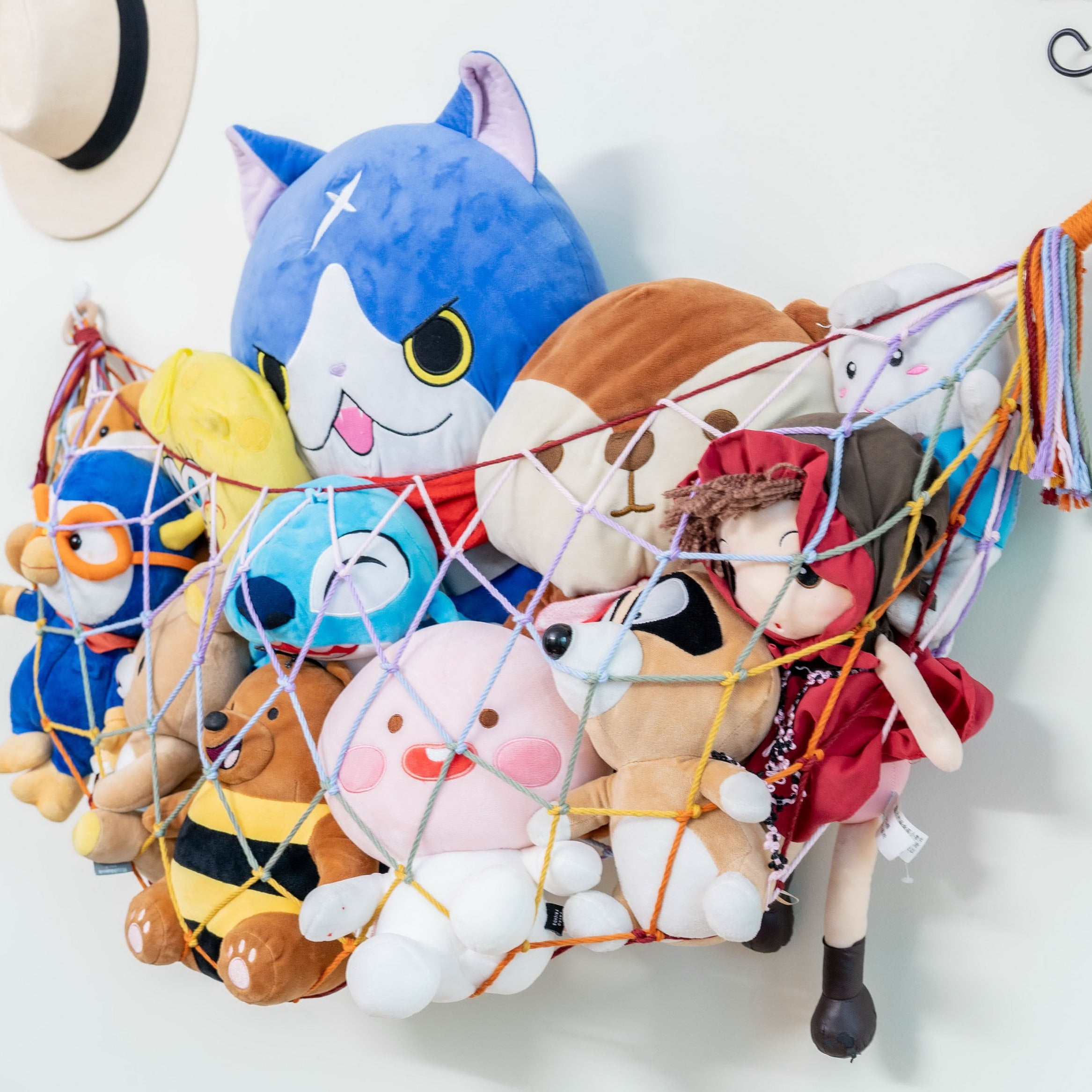 Macrame Toy Storage Hammock for Toy Hammock and Kids Storage H25