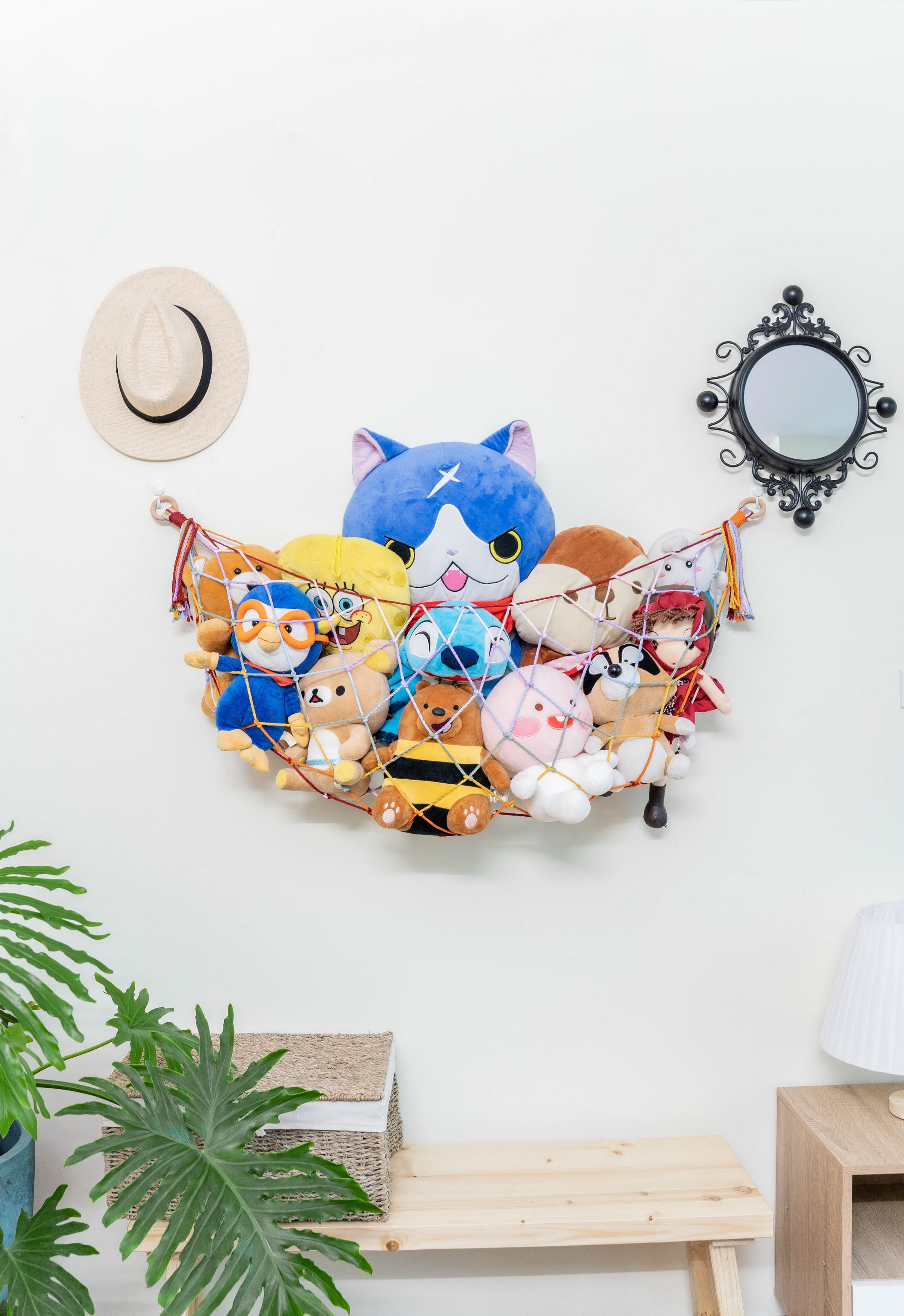 Macrame Toy Storage Hammock for Toy Hammock and Kids Storage H25