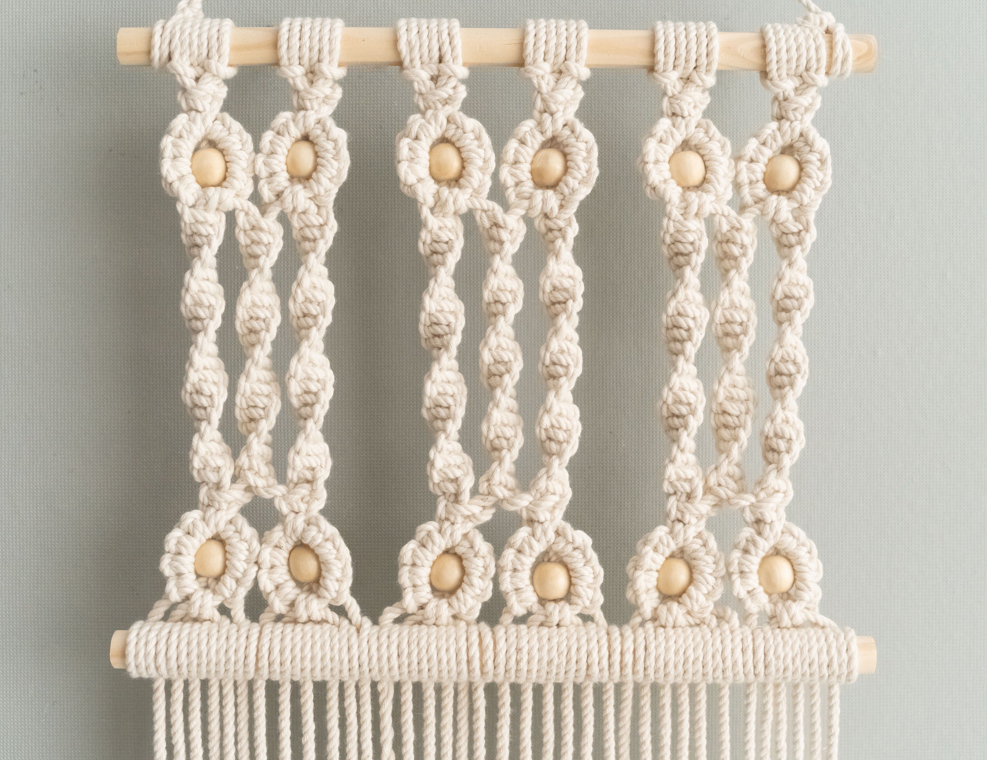 Macrame Hair Clip Holder macrame for Nursery Room Wall Decor I91