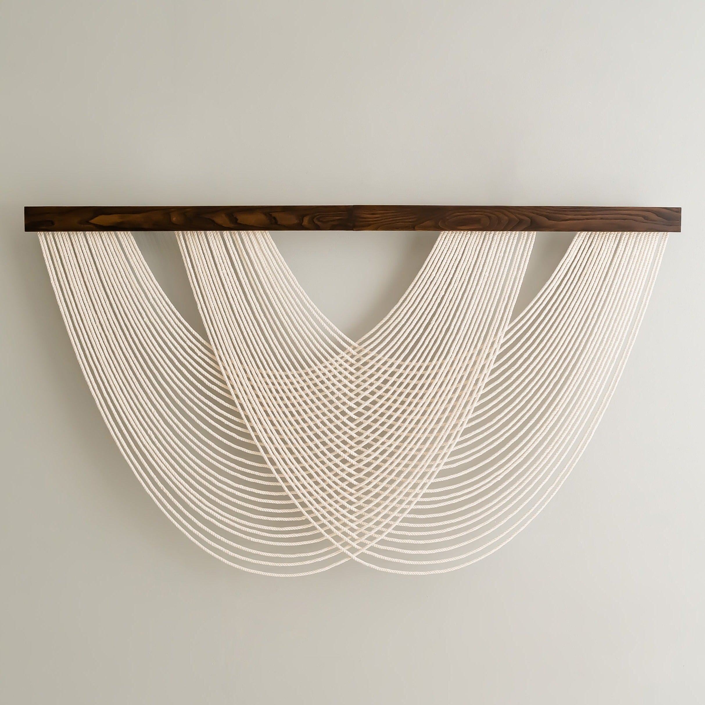 Macrame Fiber Wall Hanging for Boho and Minimalist Home Decor