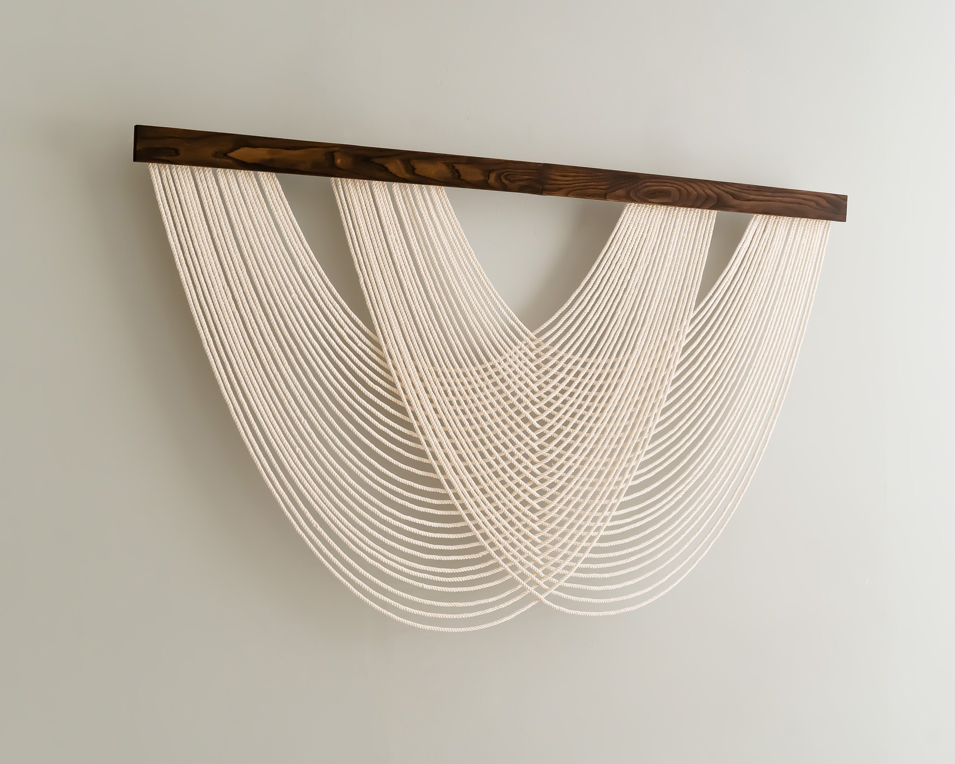 Macrame Fiber Wall Hanging for Boho and Minimalist Home Decor