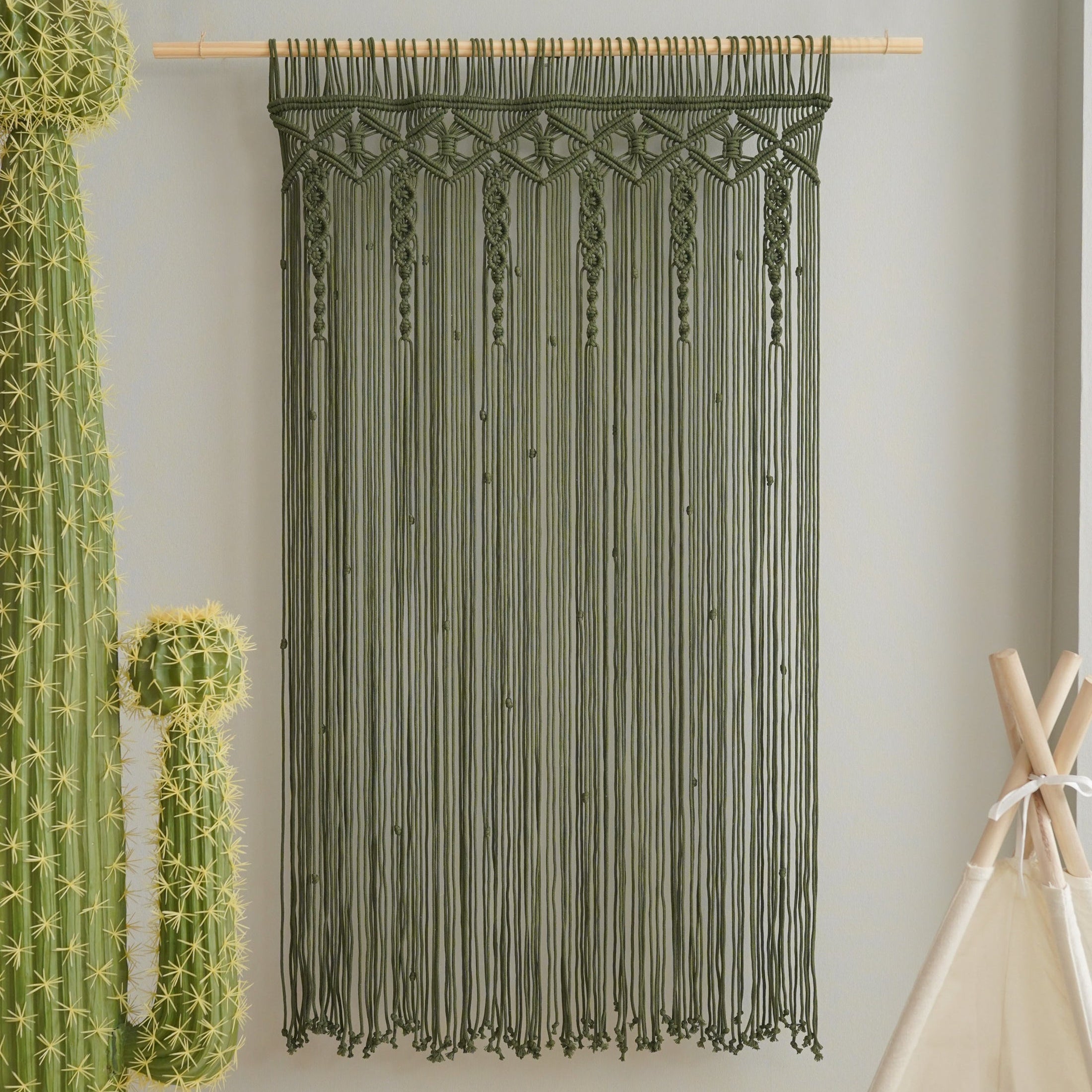 Macrame Curtain macrame cord for boho curtain and wall decor C06