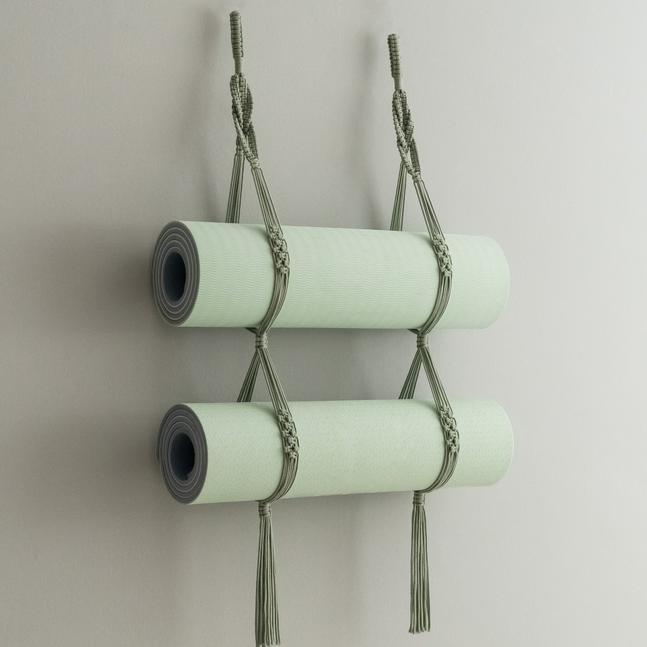Macrame Yoga Mat Holder for Yoga Mat Storage and Home Decor I84