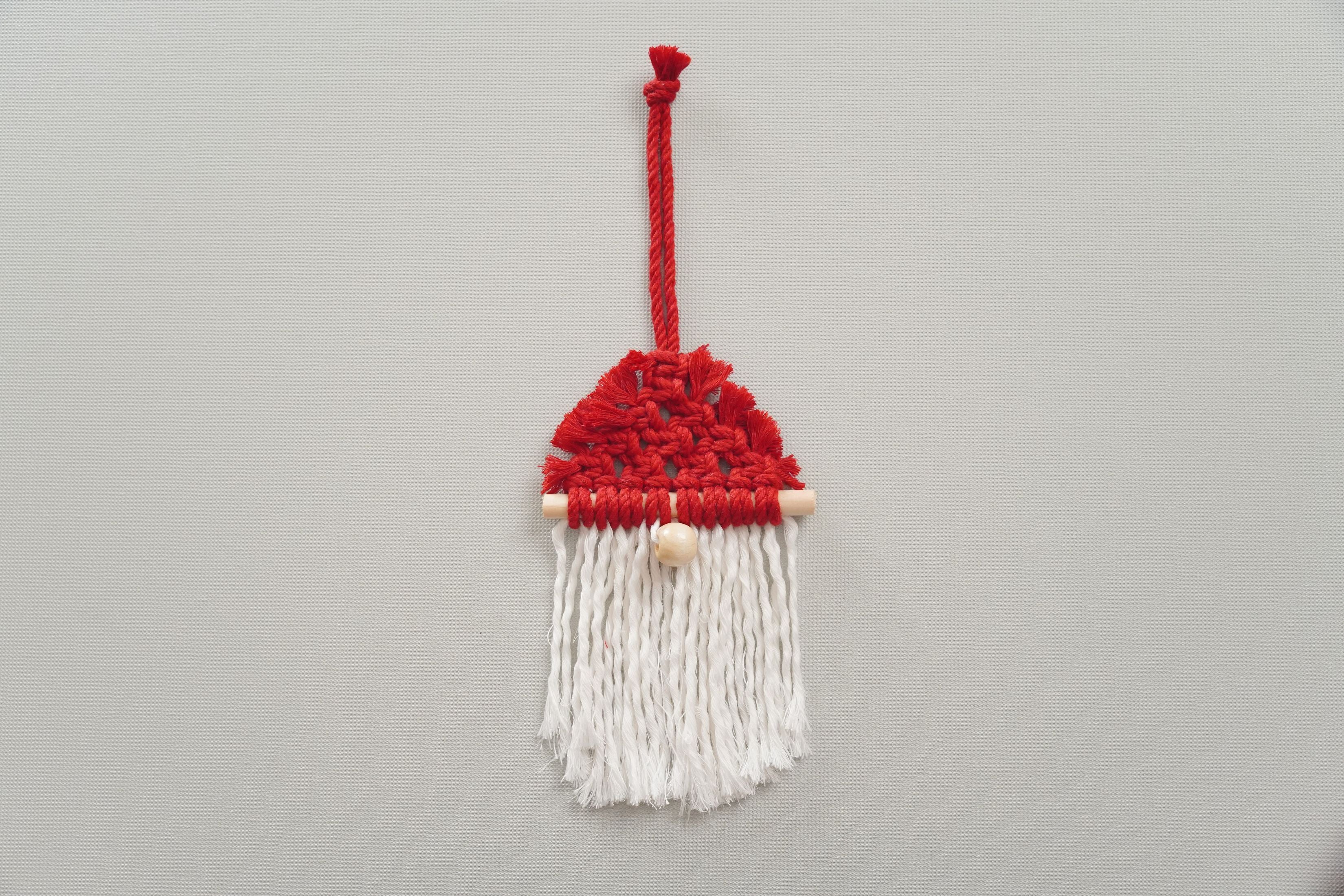 Kit de adornos navideños de macramé para hacer tú mismo para una decoración de pared estilo bohemio 