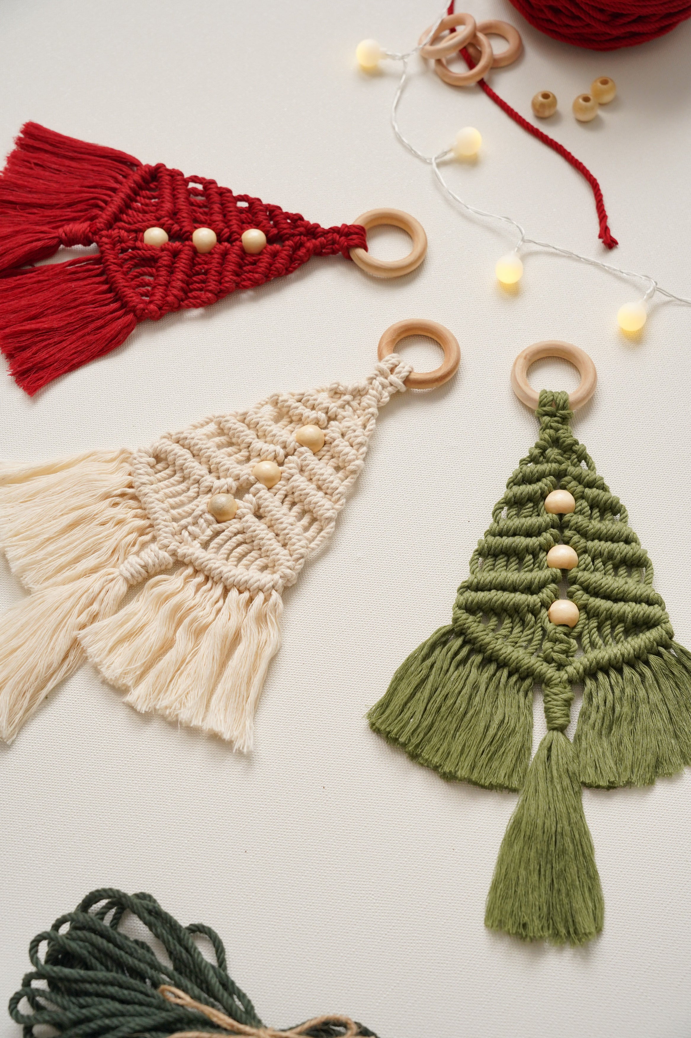Macrame Mini  Christmas Tree Pattern for Christmas Macrame Pattern and DIY P13