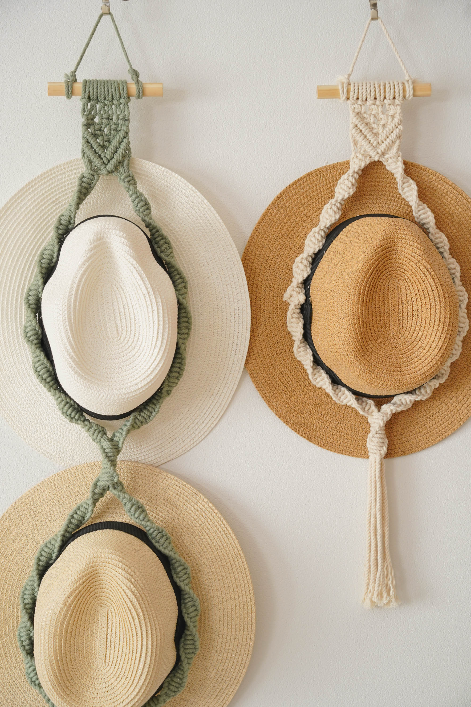 Macrame Hat Hanger Patterns for Boho Hat Storage