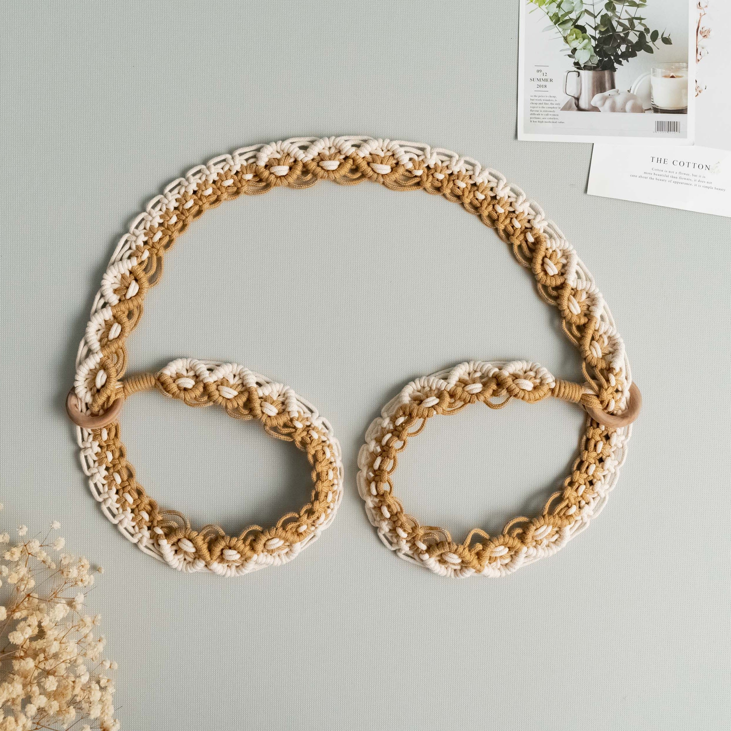 Macrame Yoga Mat Strap for Boho Home Decor and Yoga Mat Carrier I86