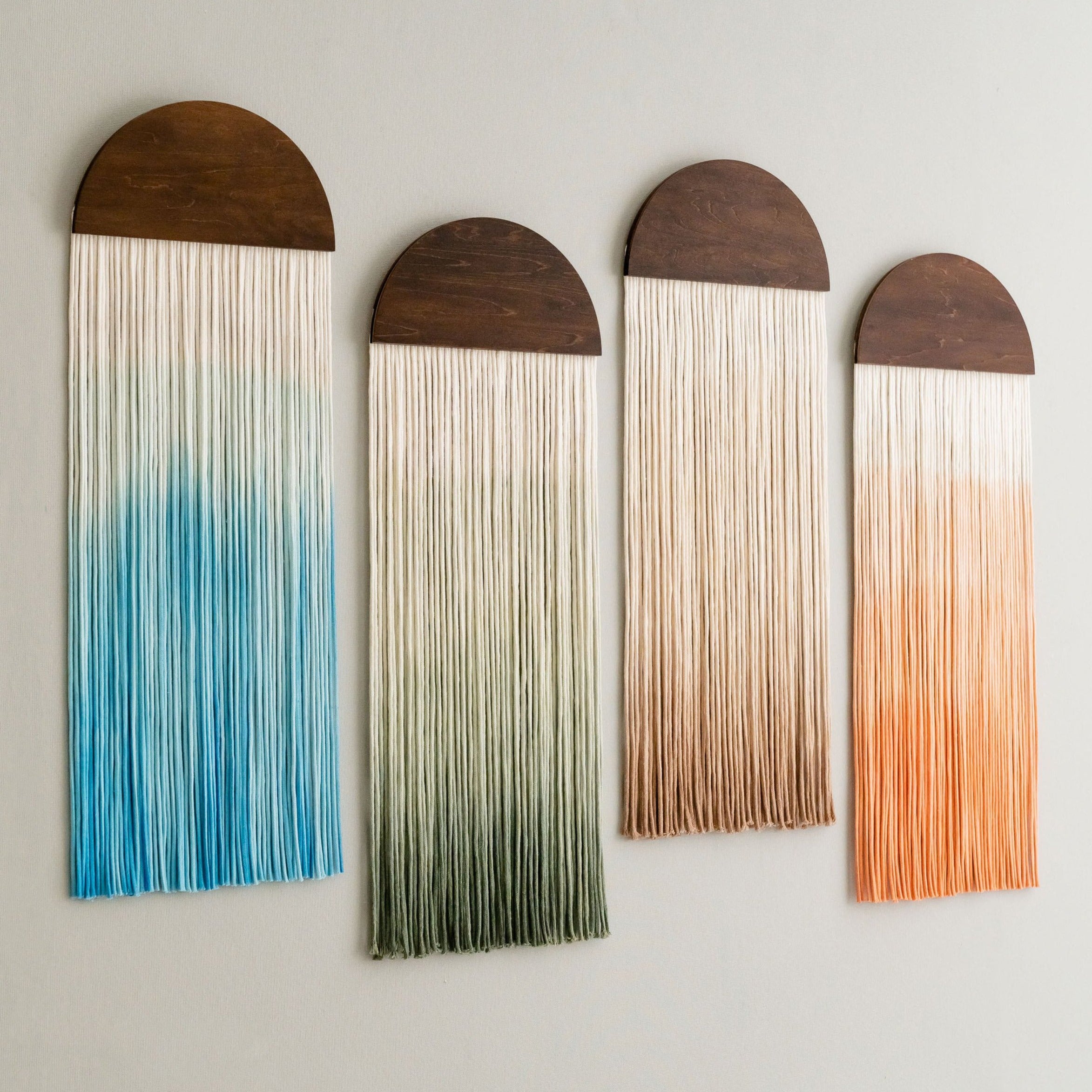 Ombre Macrame Wall Art for Dip Dye Decor