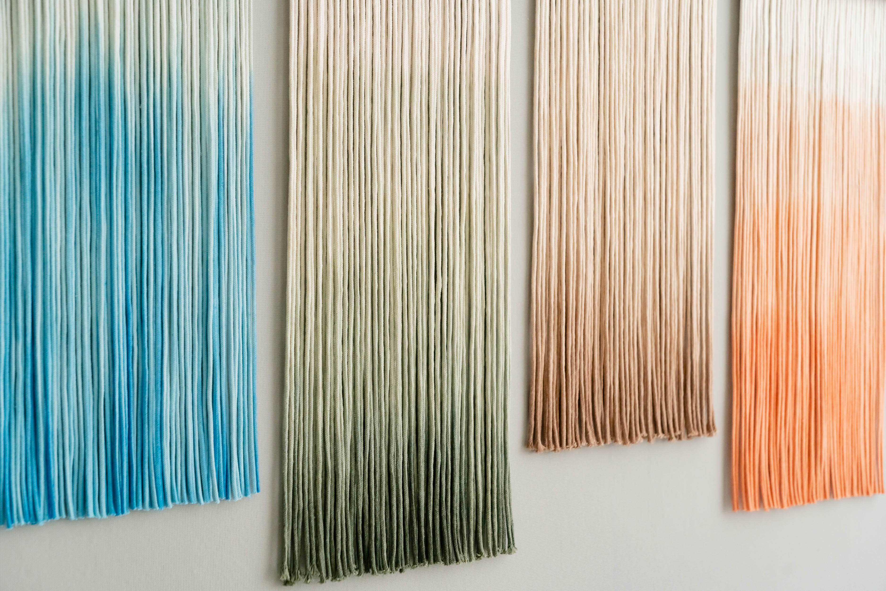 Ombre Macrame Wall Art for Dip Dye Decor