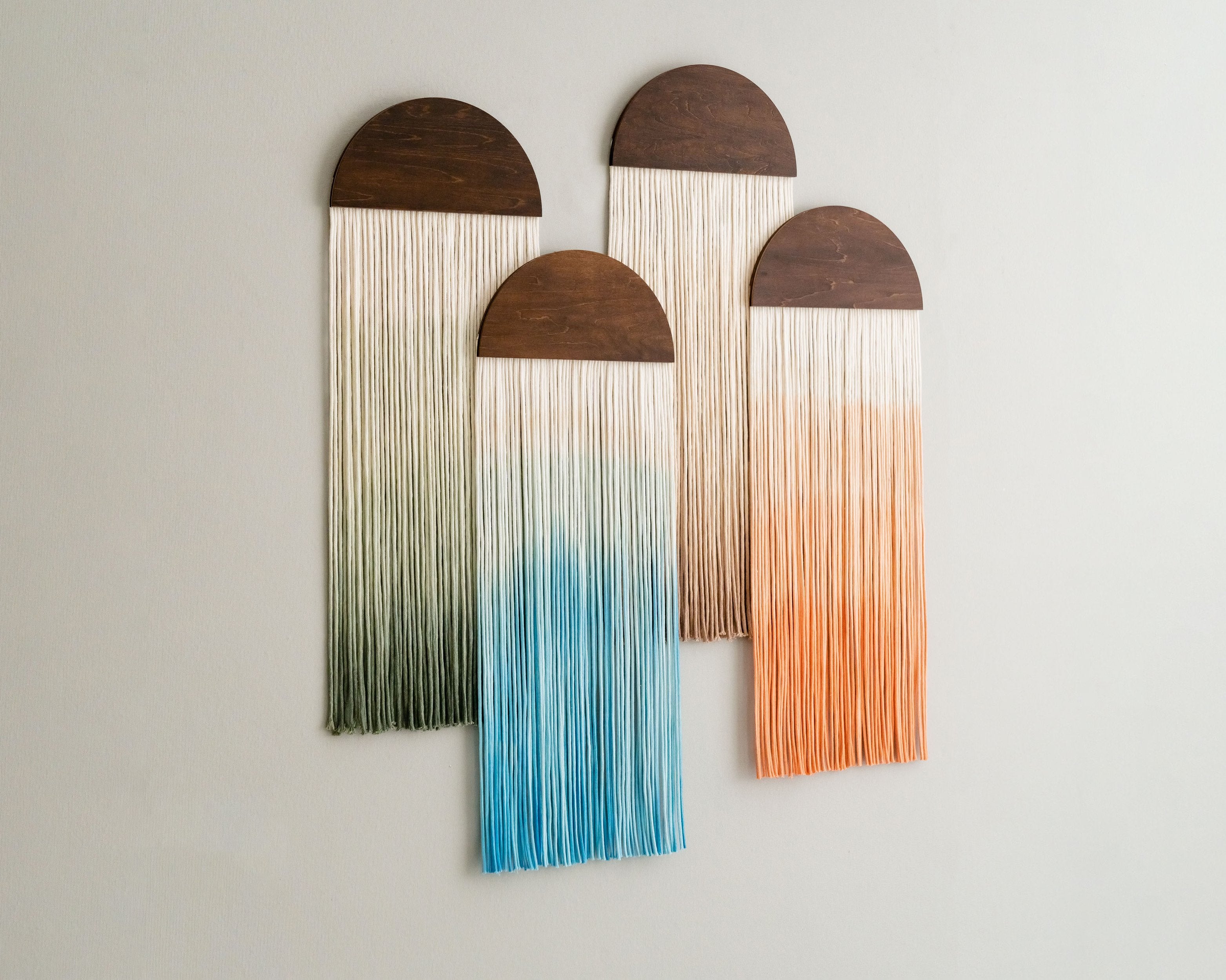 Ombre Macrame Wall Art for Dip Dye Decor