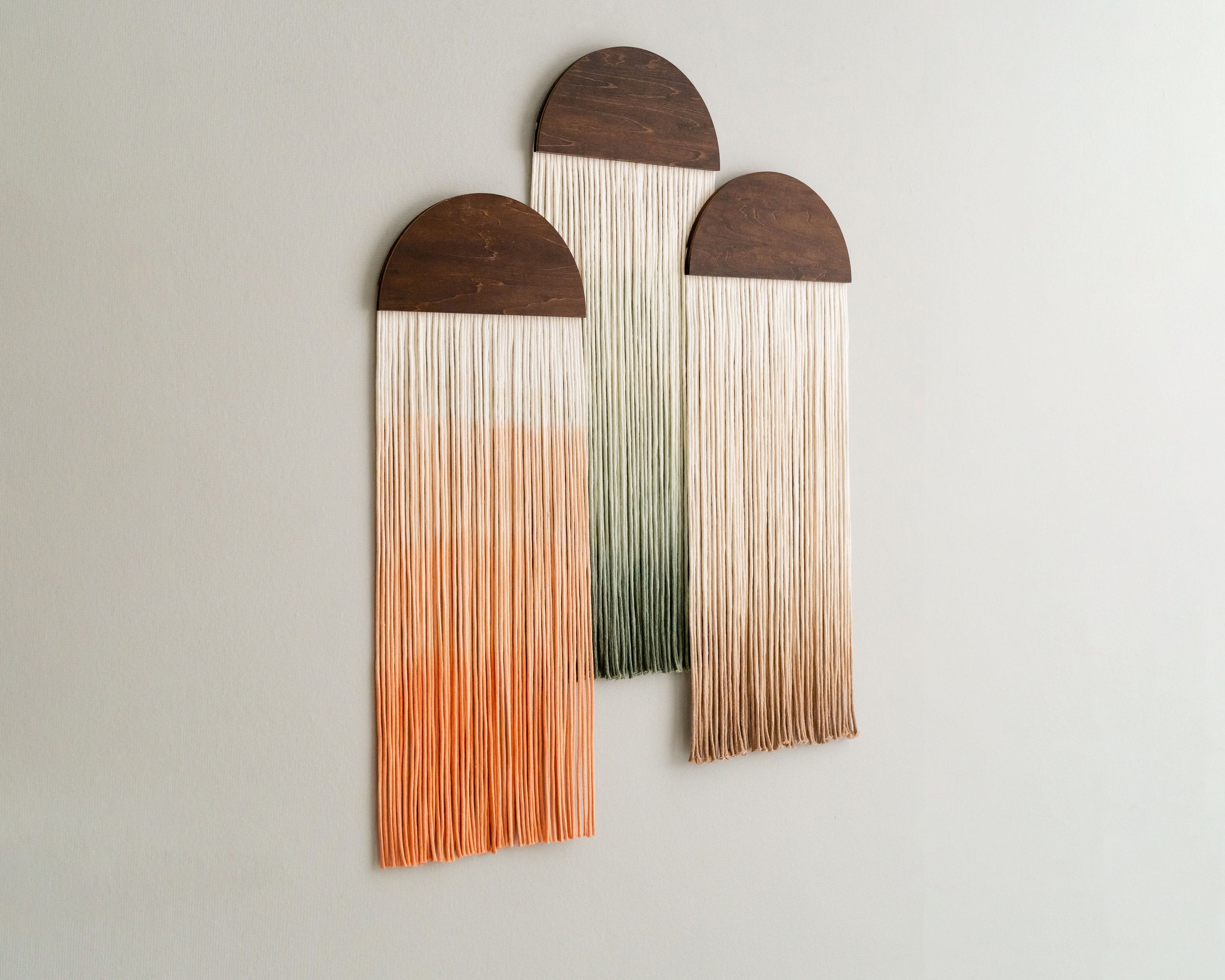 Ombre Macrame Wall Art for Dip Dye Decor