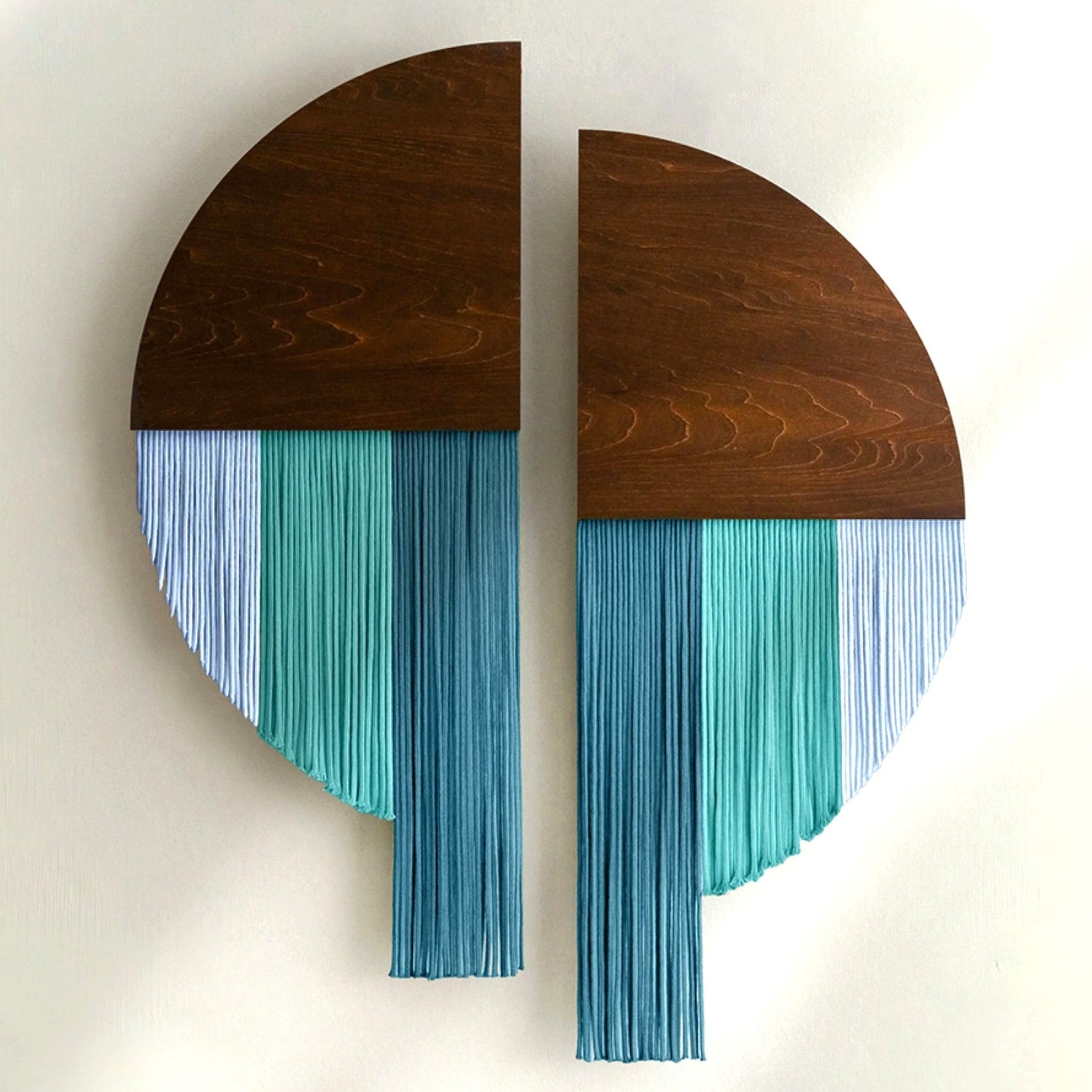 Modern Wall Hanging - Soulmate Wall Hanging in Fiber Art V65