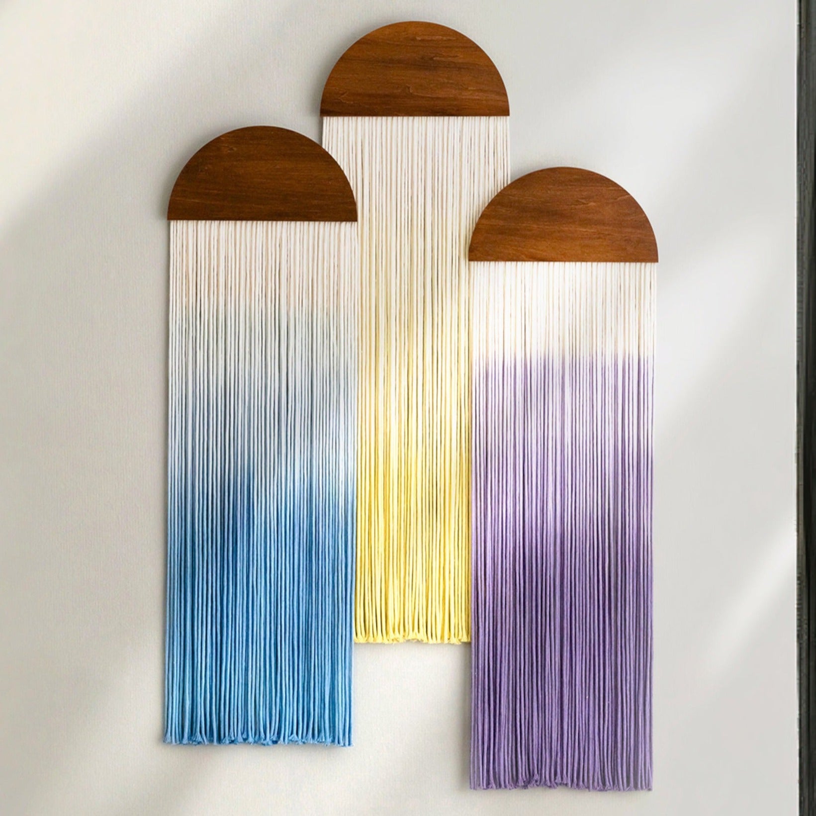 Ombre Macrame Wall Art for Dip Dye Decor