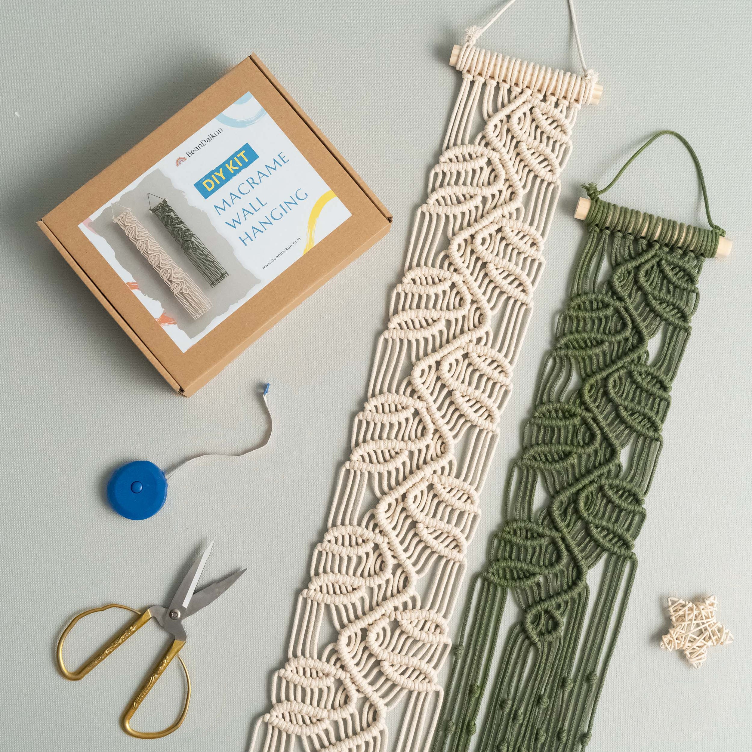 Macrame Wall Hanging DIY Kit For Stylish Boho Home Decor