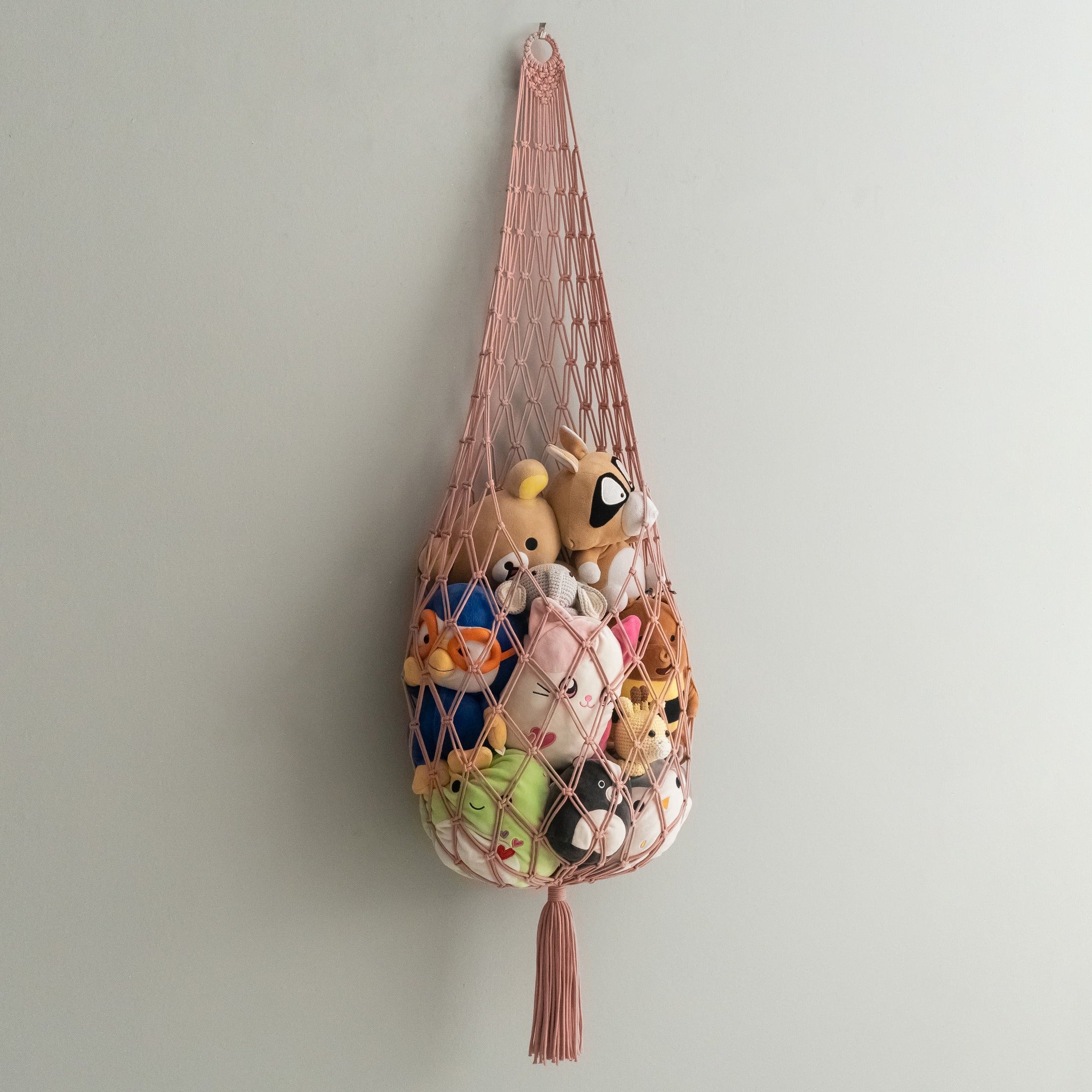 Macrame Toy Storage Hammock for Toy Storage and Boho Nursery I95