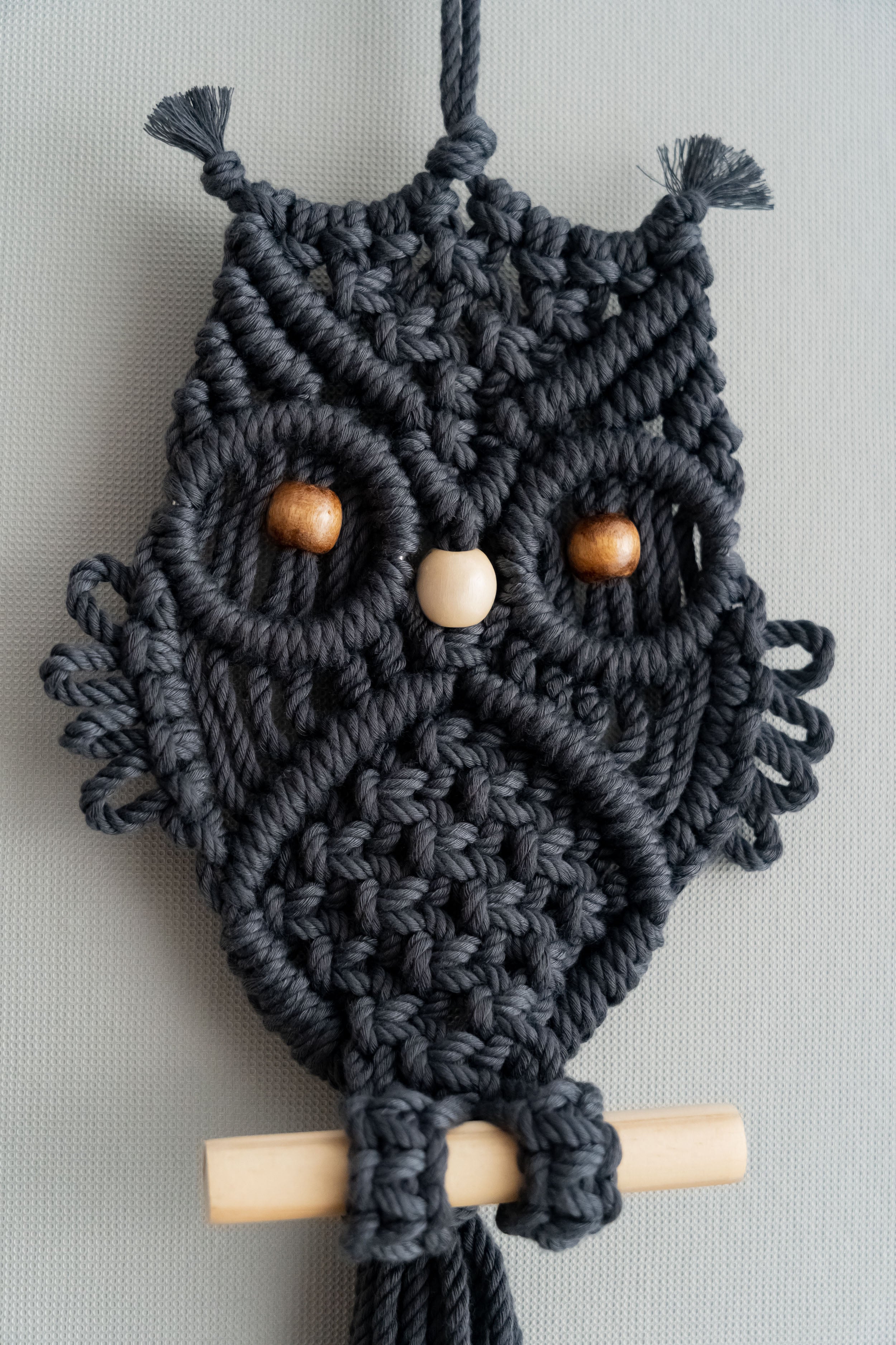 Macrame Owl Wall Hanging for Boho and Modern Home Decor