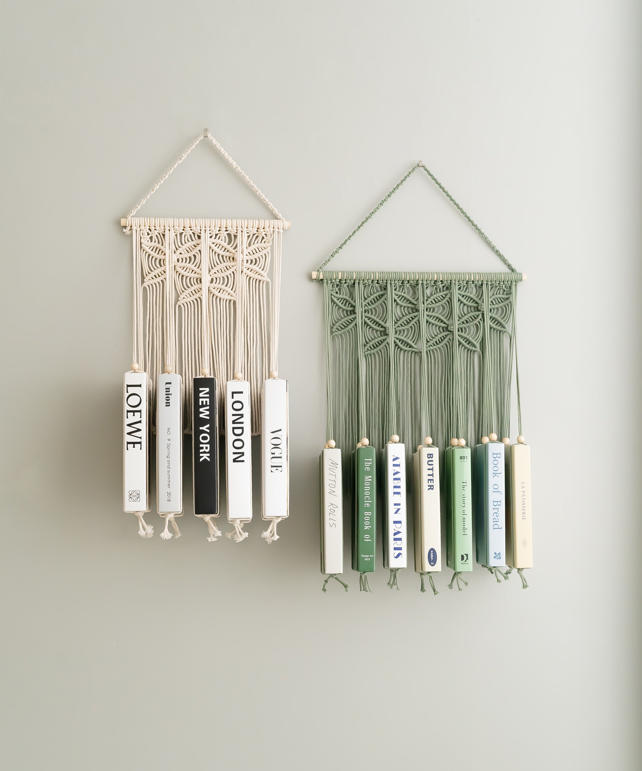 Macrame Bookshelf for Rustic Home Charm