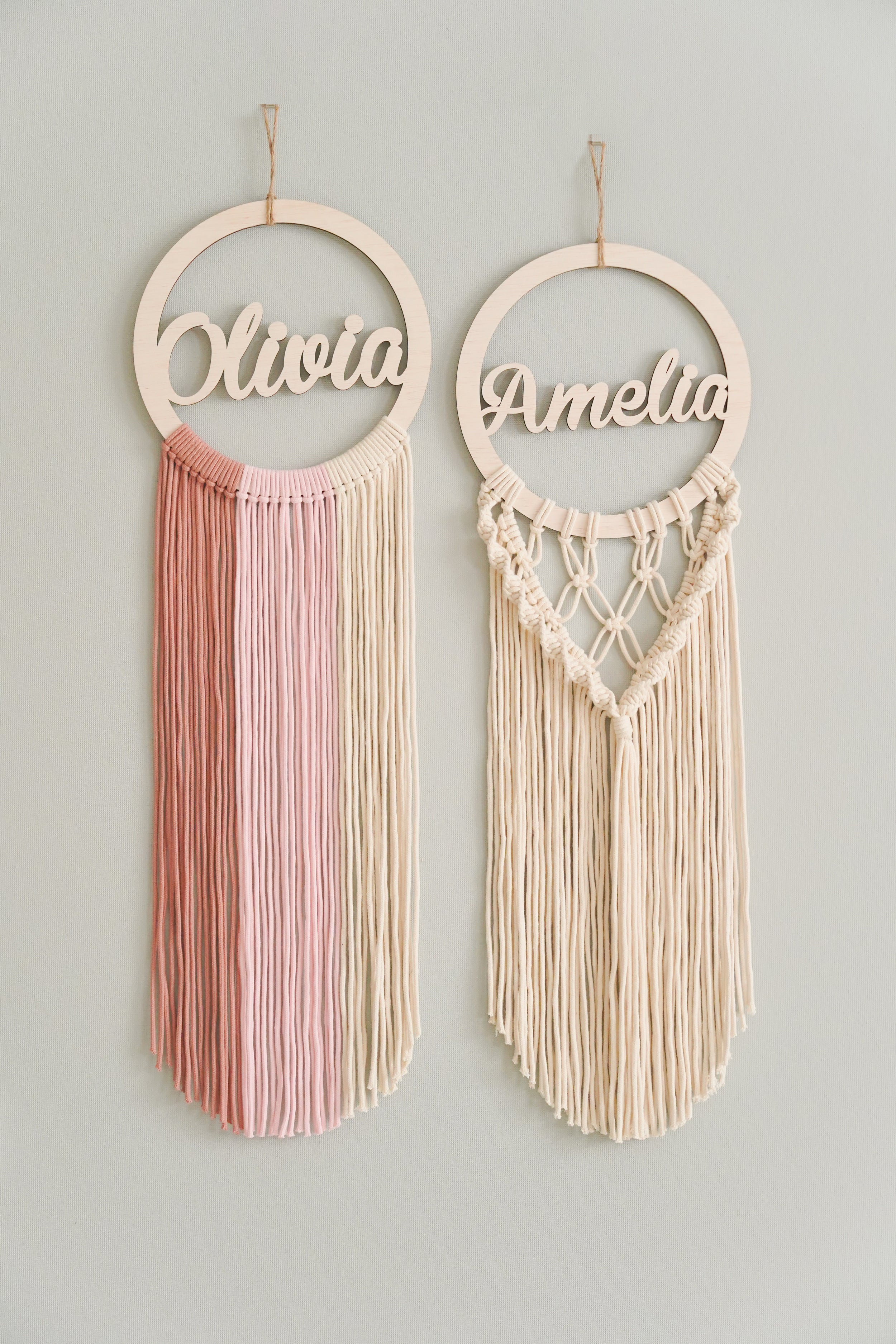 Custom Name Sign Macrame DIY Kit for Boho Wall Decor K14