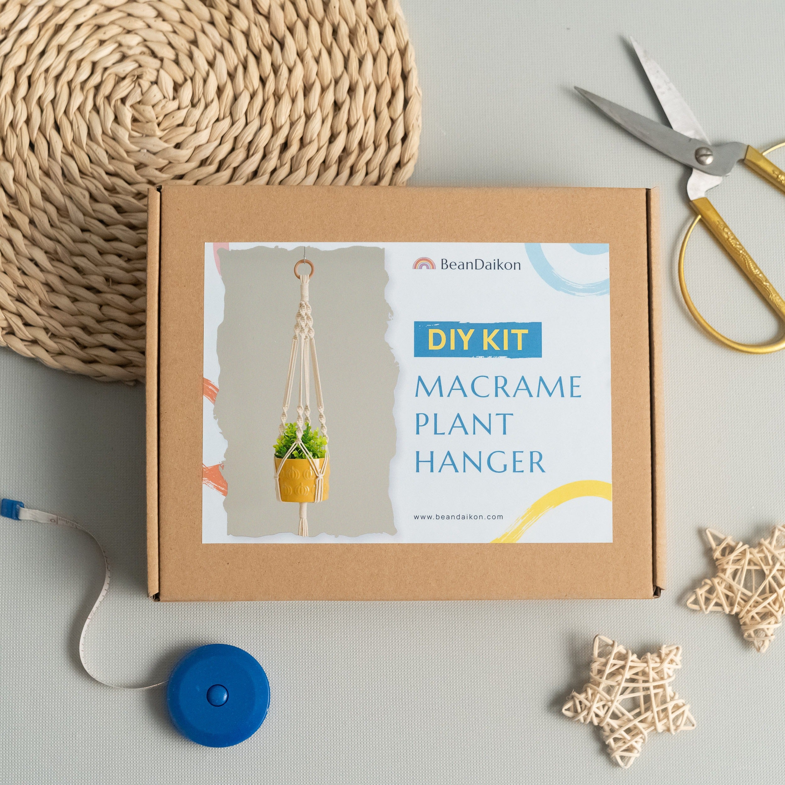 Macrame Plant Hanger DIY Kit macrame cord for boho decor K03