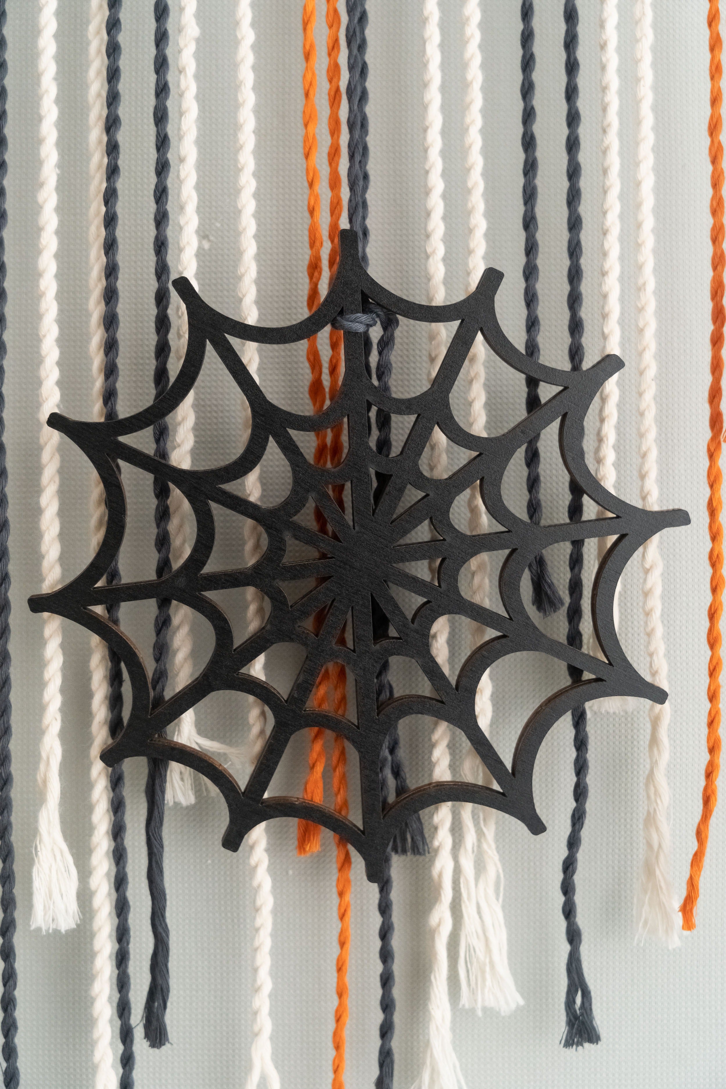 Macrame Ghost Garland macrame cord for halloween wall decor U14