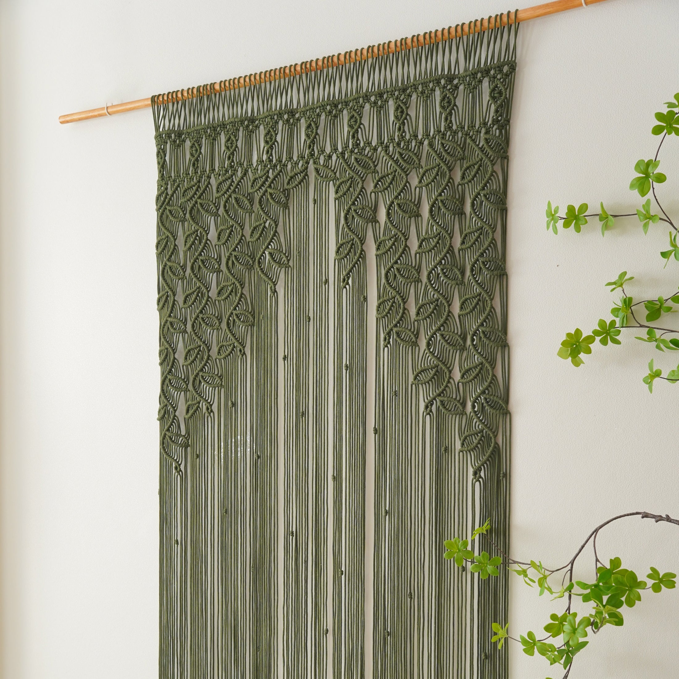 Macrame Curtain handmade macrame for boho wall decor and rustic style C01