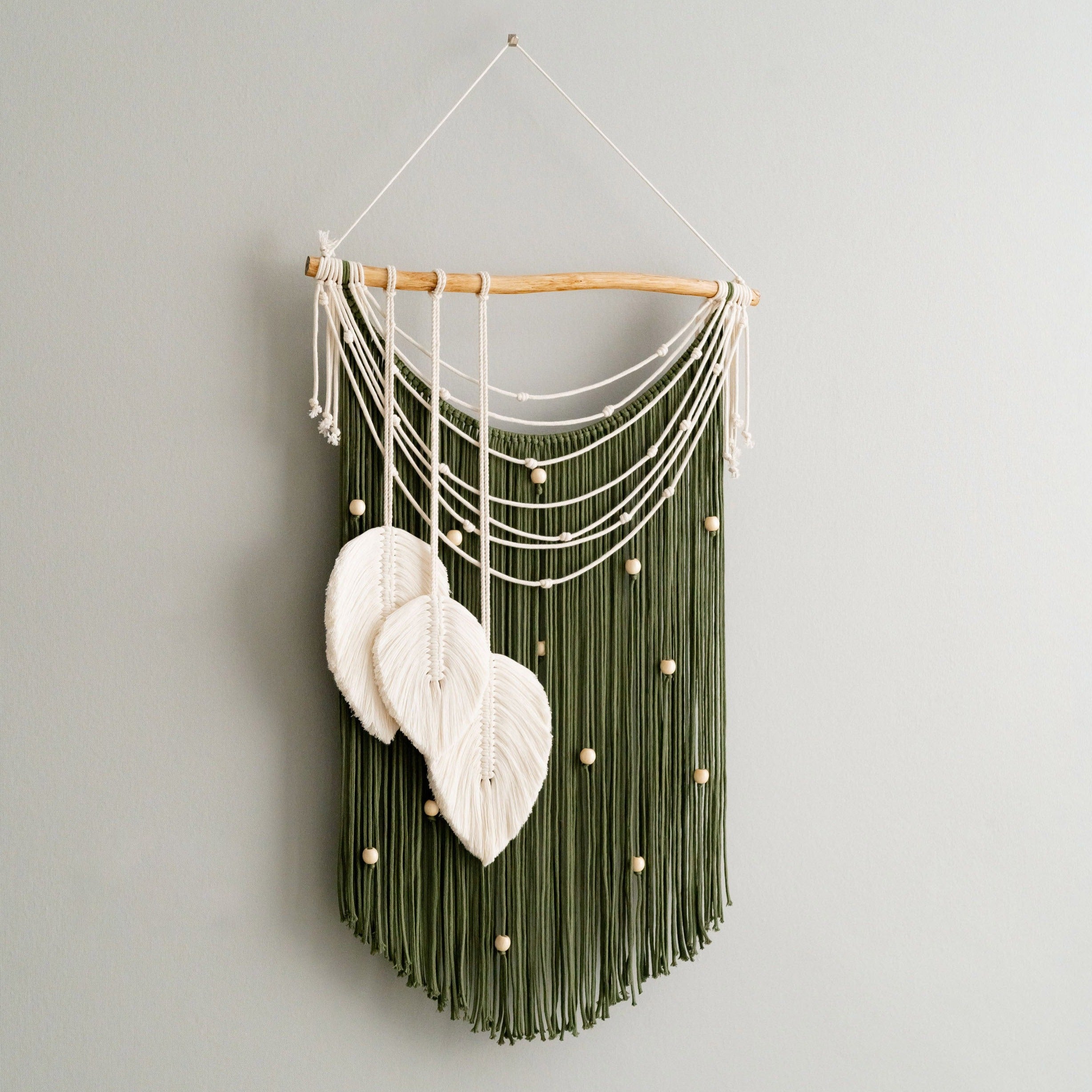 Boho Macrame Leaves Wall Hanging for Stylish Home Decor