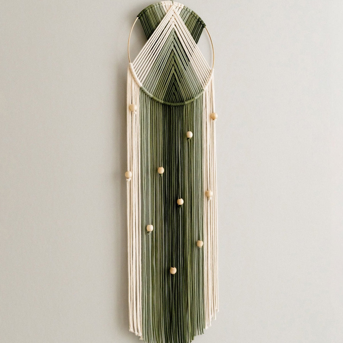 Boho Macrame Wall Hanging – Cotton Dreamcatcher Wall Decor Handmade V51