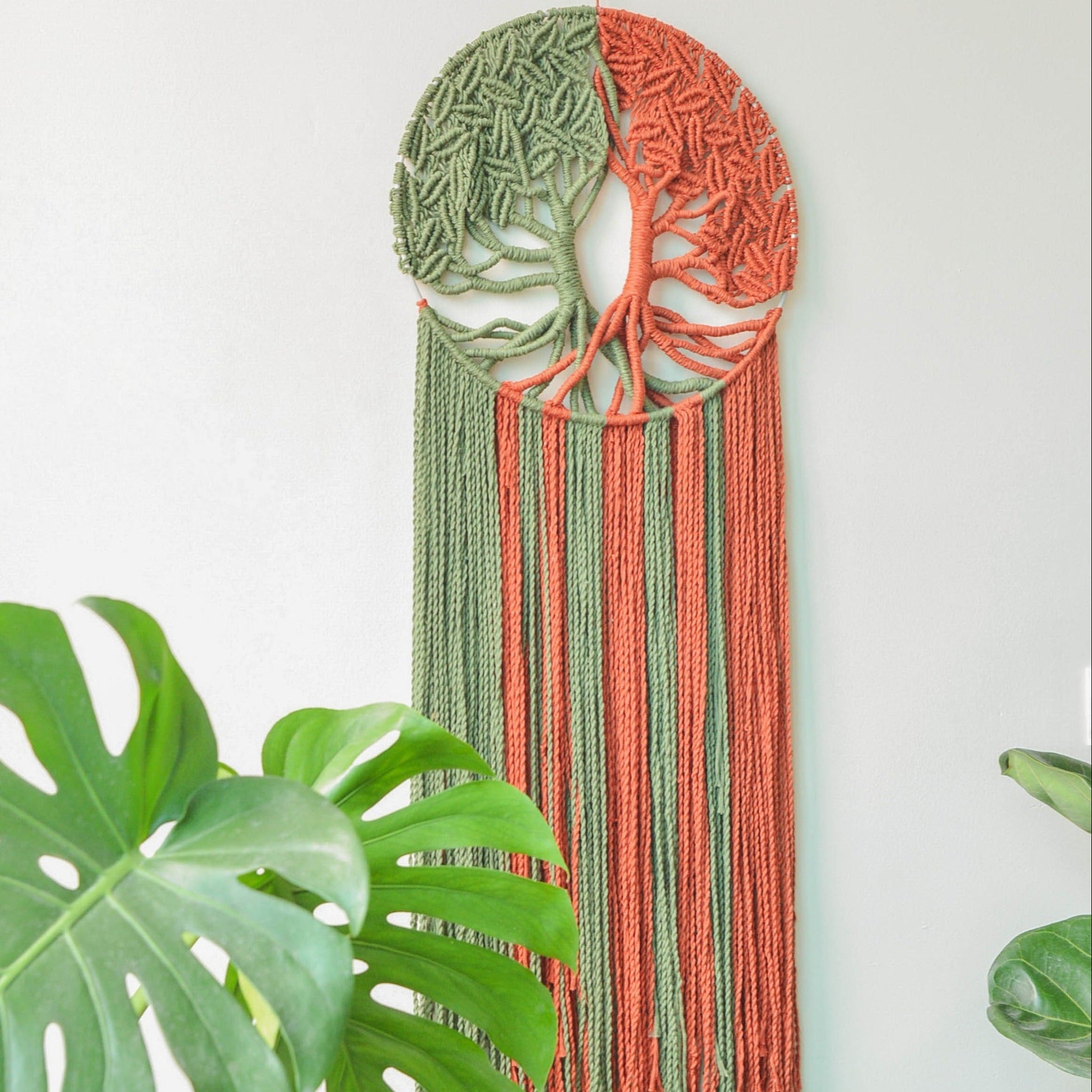 Macrame Tree of Life Wall Hanging for Boho Home Decor W17