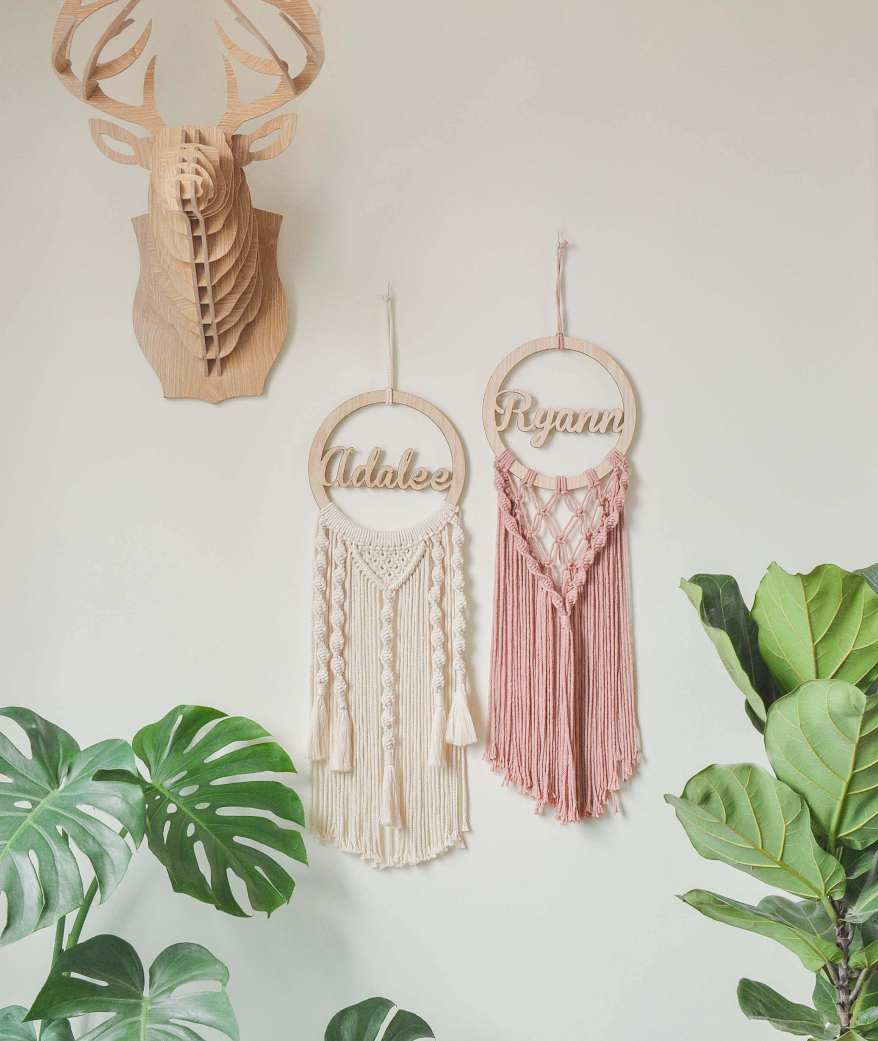 Personalized Name Sign Macrame Wall Hanging for Unique Wall Decor