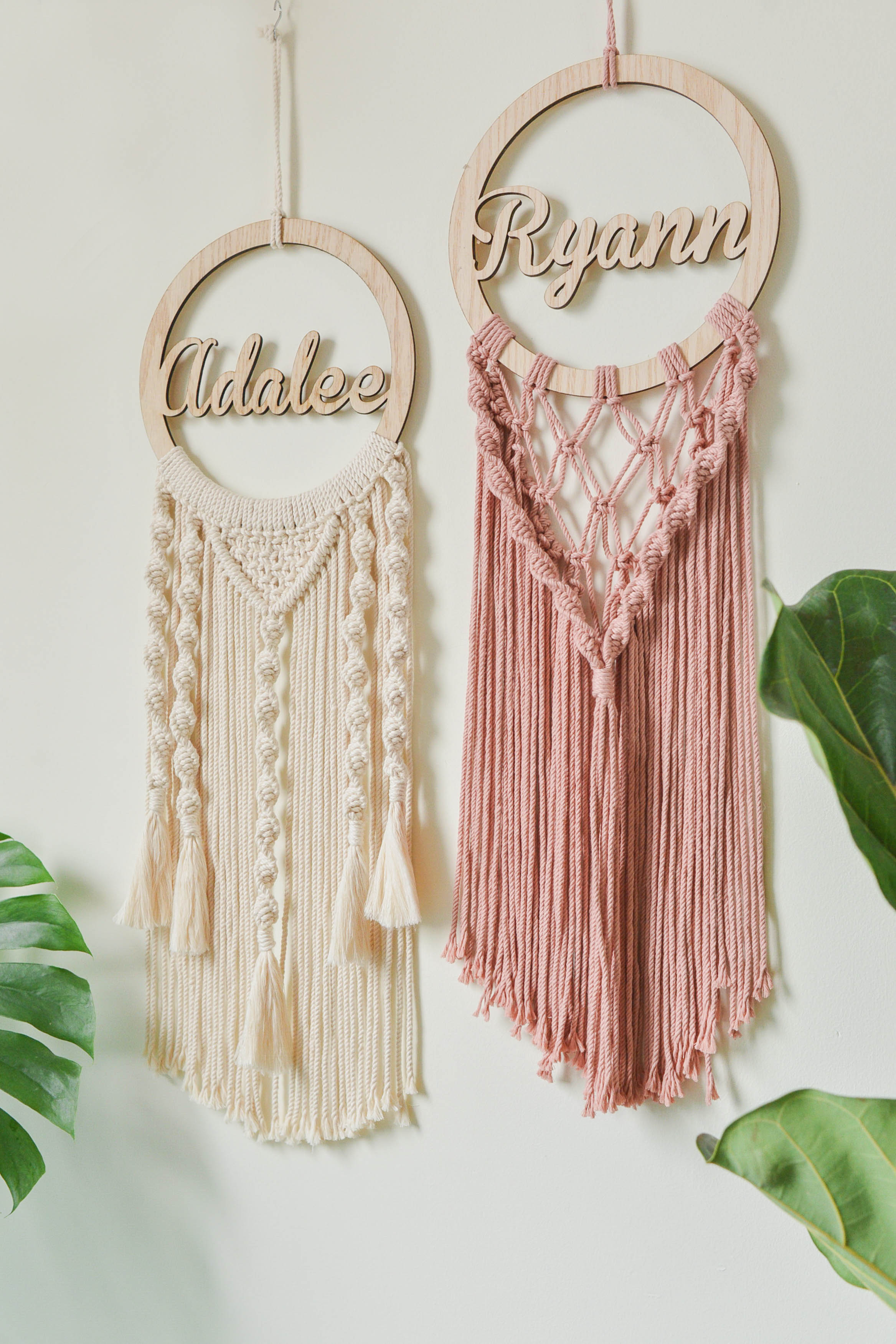 Personalized Name Sign Macrame Wall Hanging for Unique Wall Decor