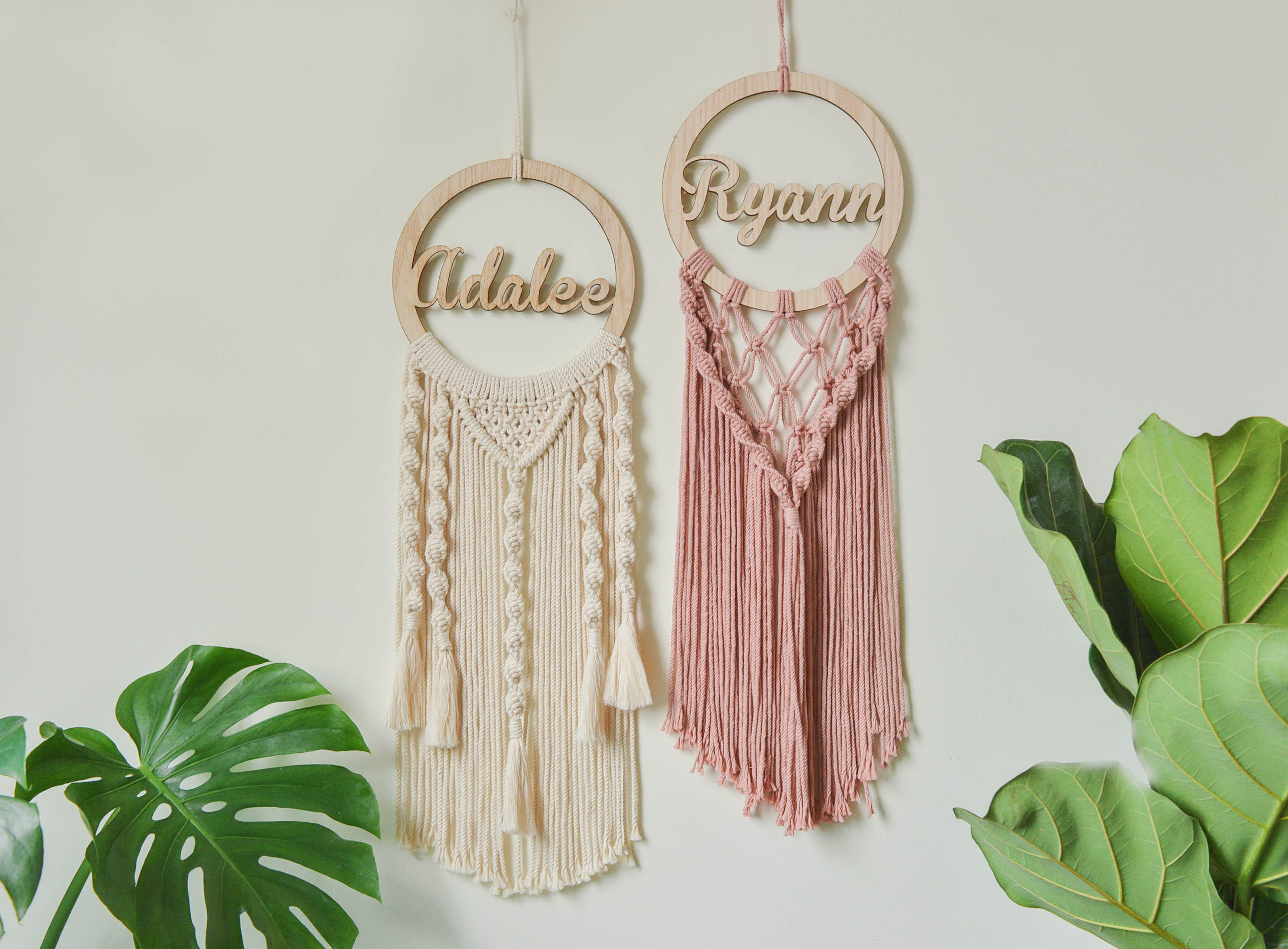 Personalized Name Sign Macrame Wall Hanging for Unique Wall Decor