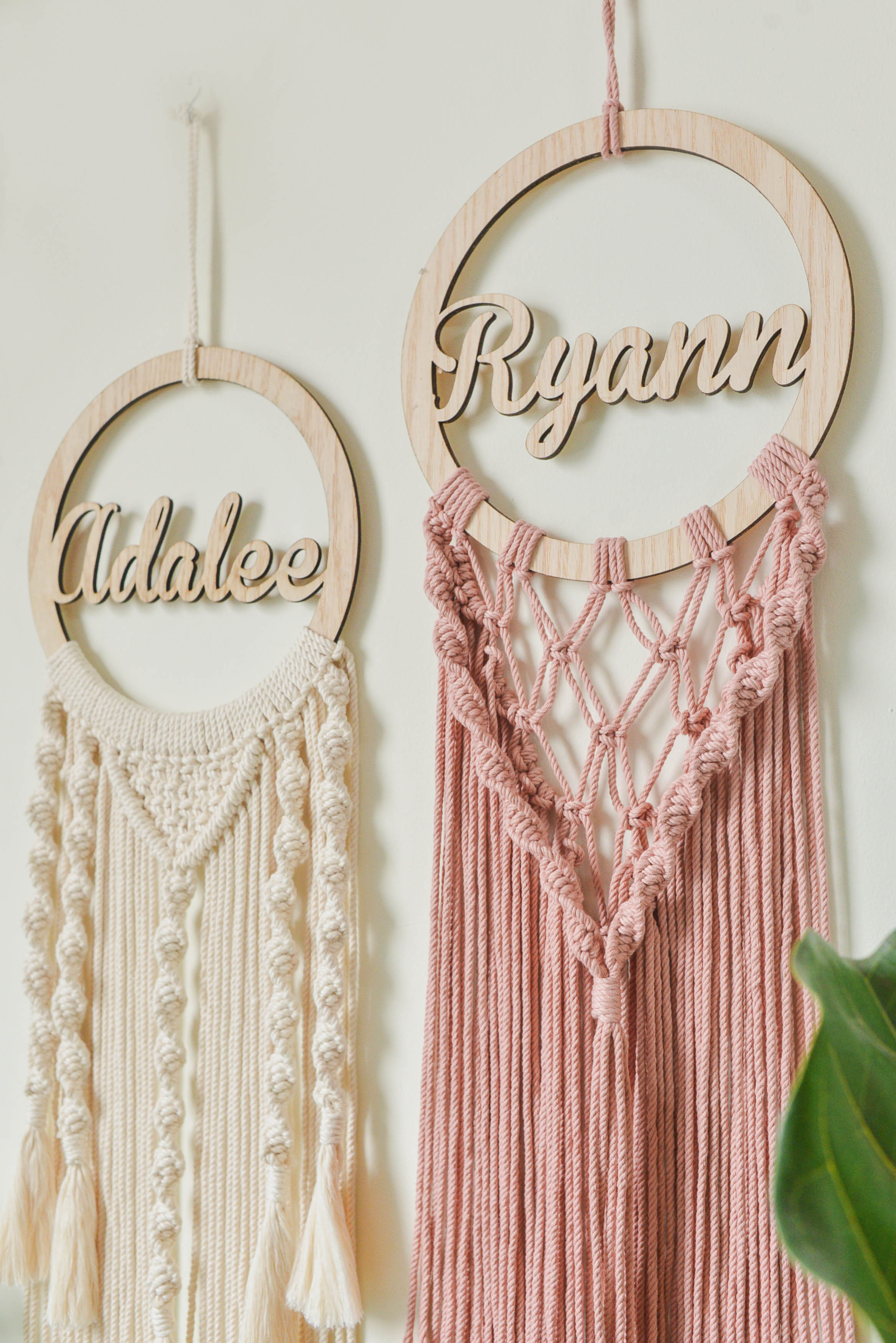 Personalized Name Sign Macrame Wall Hanging for Unique Wall Decor