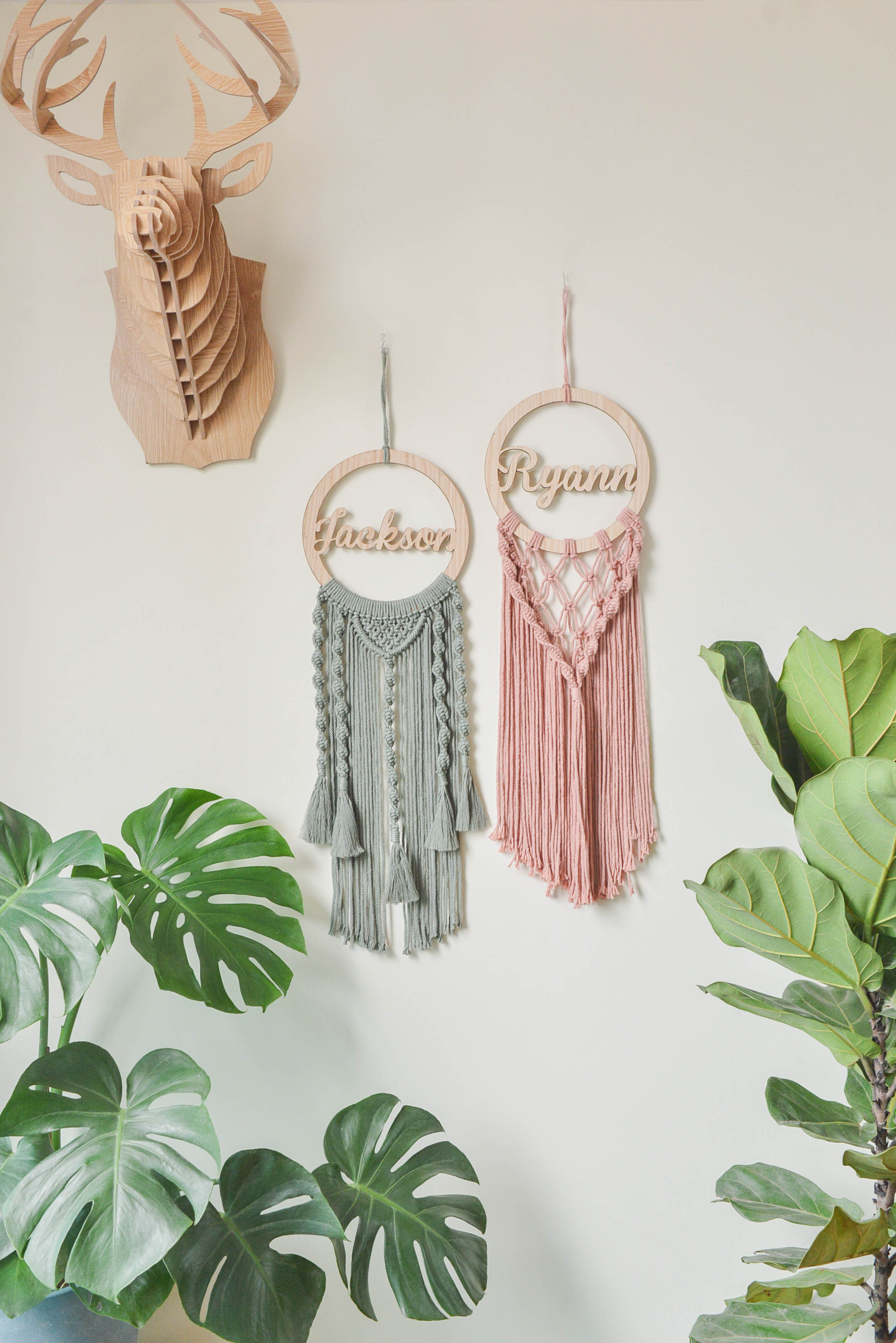 Personalized Name Sign Macrame Wall Hanging for Unique Wall Decor