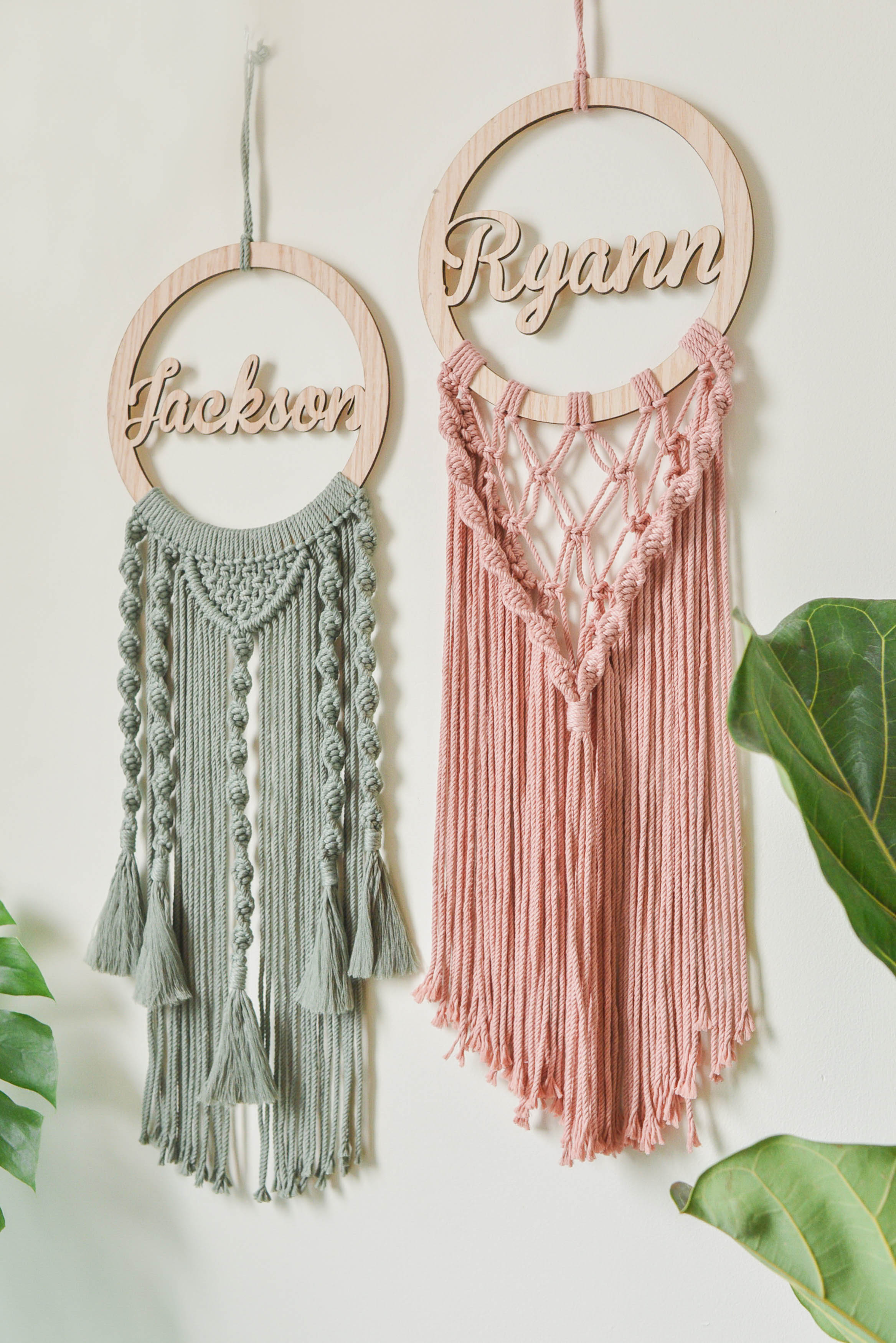 Custom Macrame Name Sign for Distinctive Wall Art