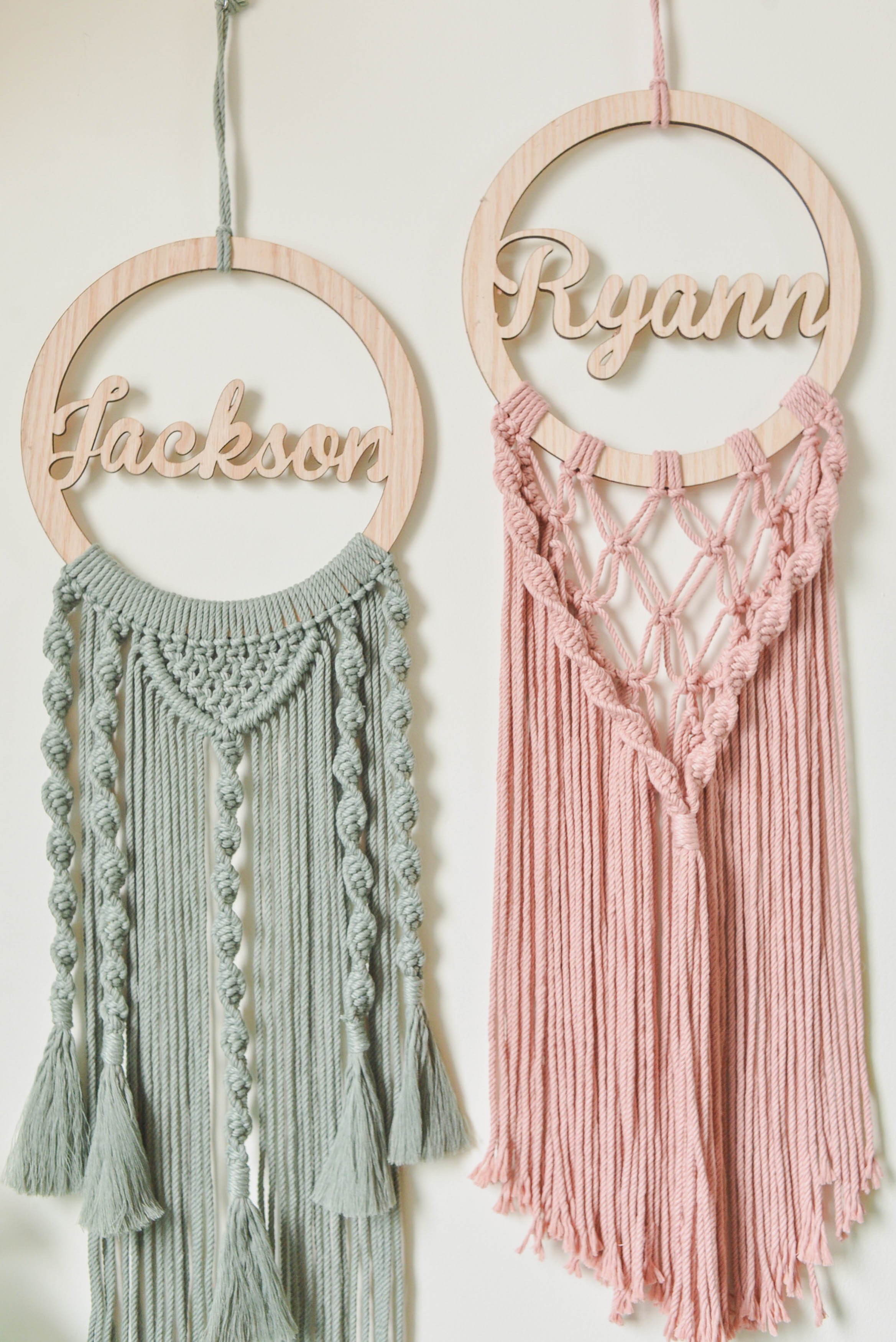 Personalized Name Sign Macrame Wall Hanging for Unique Wall Decor