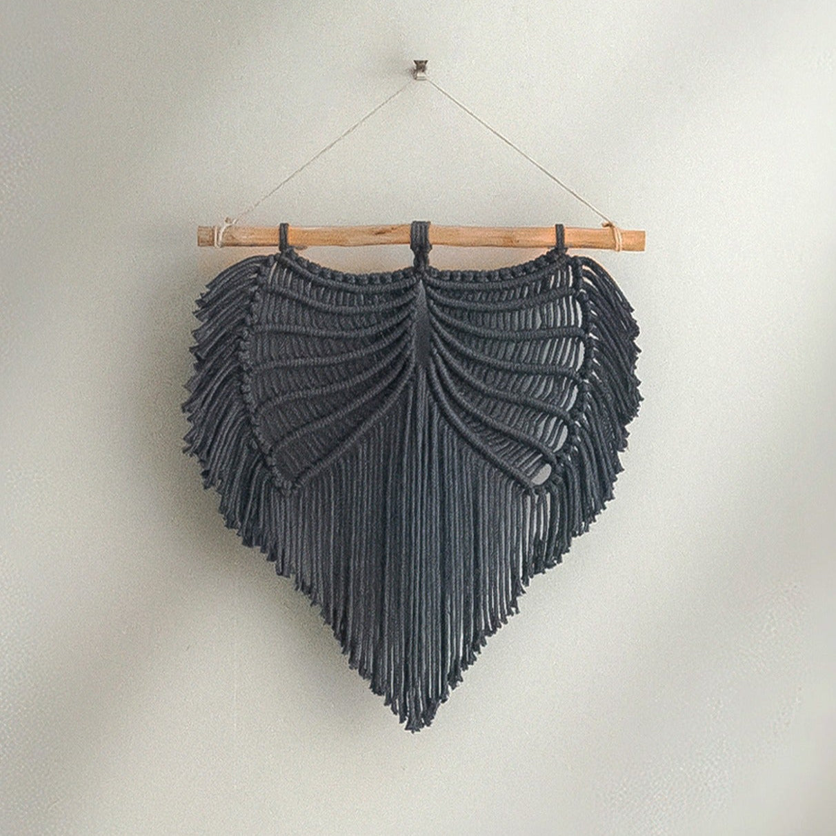 Macrame Wings Wall Hanging Macrame Cord for Halloween Decor U11
