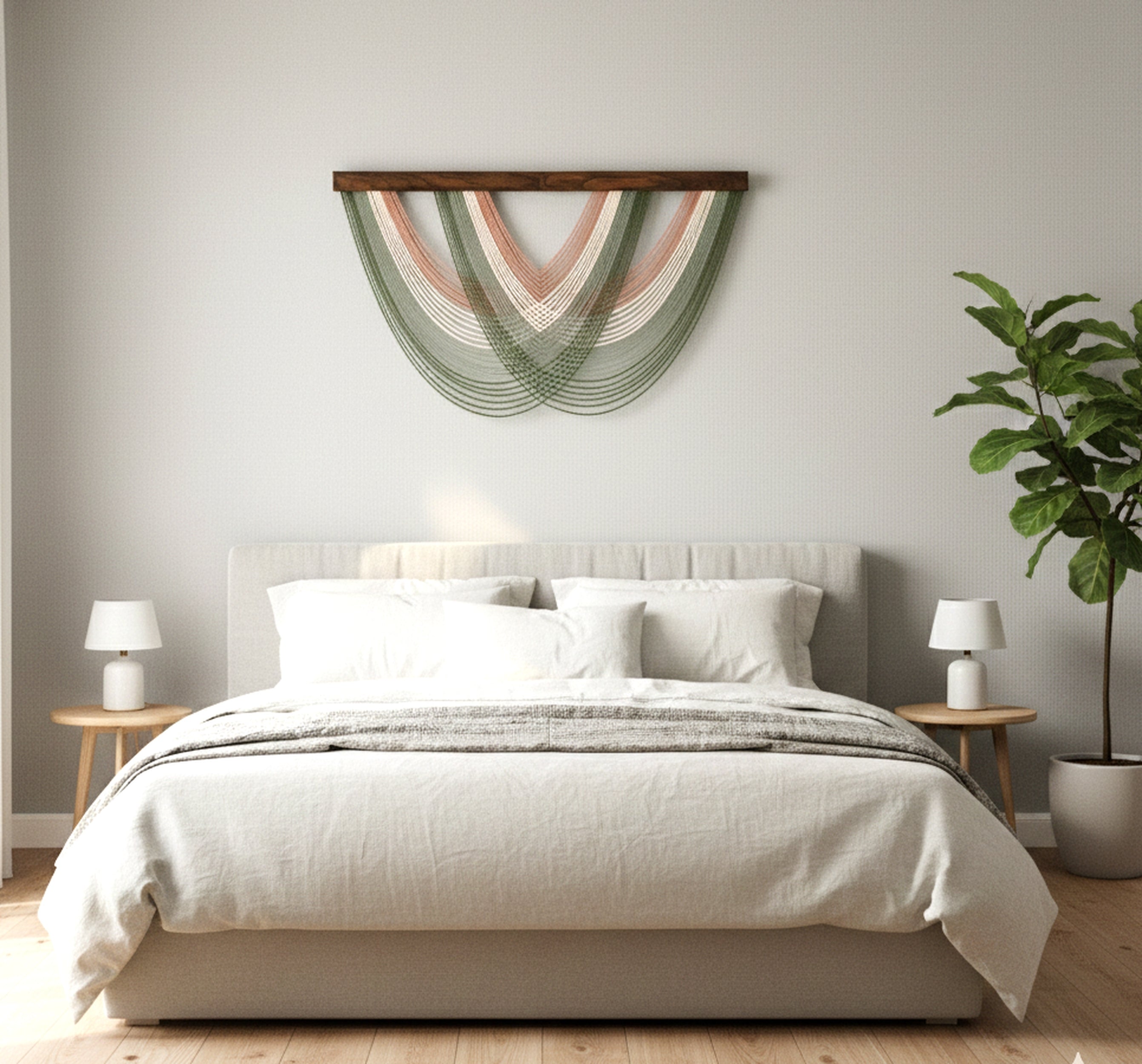 Large Modern Macrame Wall Art - The Matrix  V16