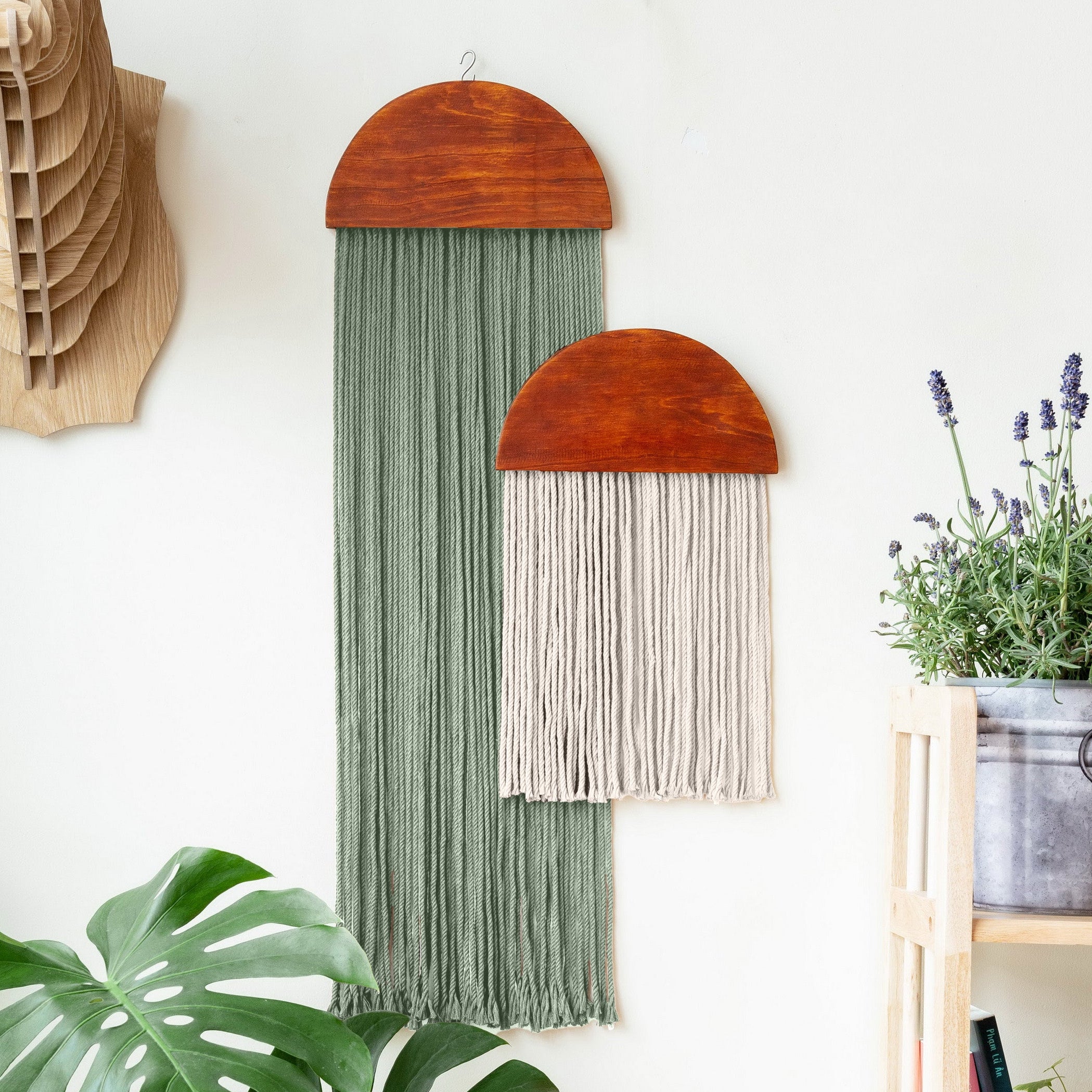 The Half Moon Wall Hanging macrame wall hanging for boho wall art W21