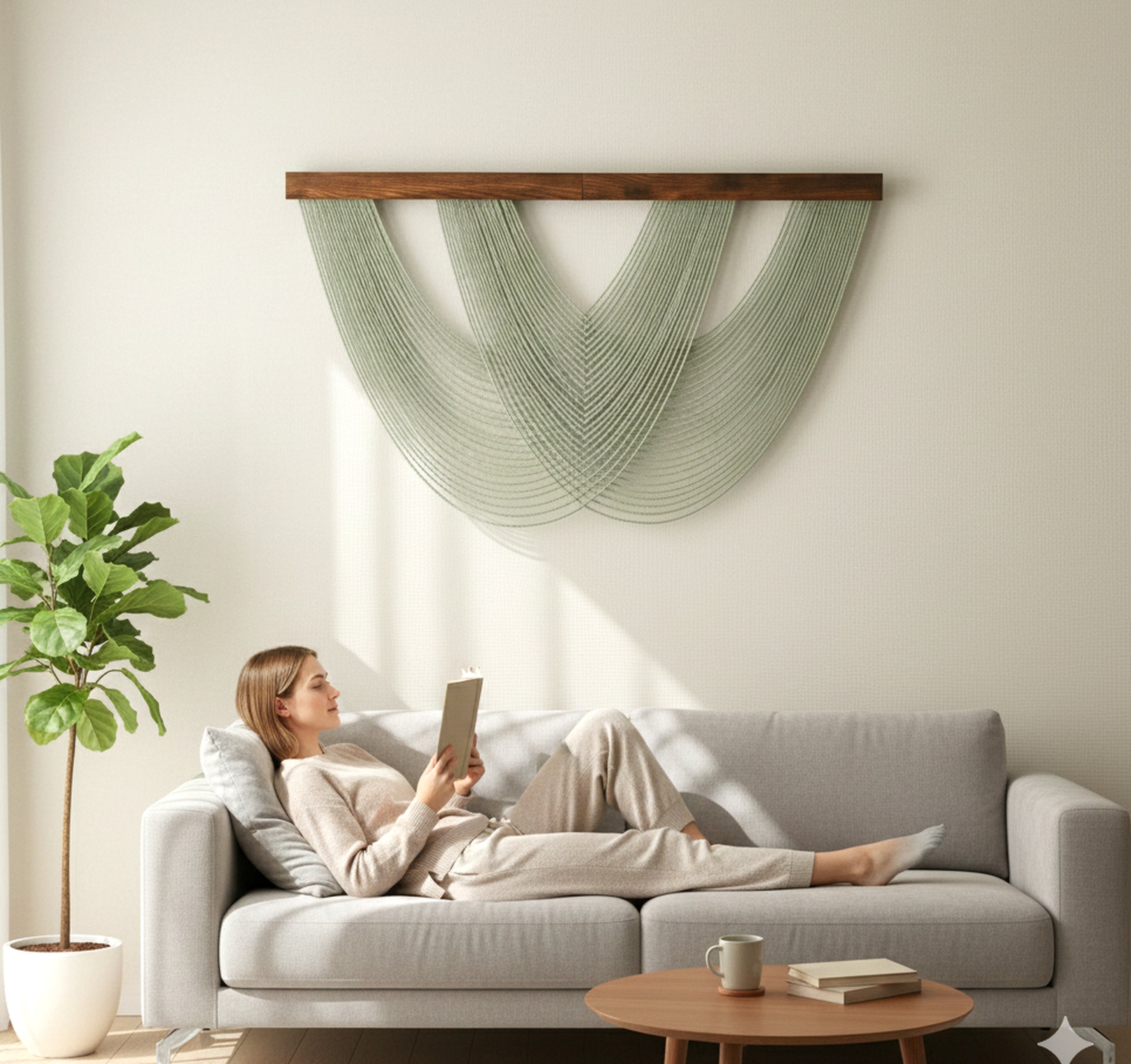 The Harmony Wall Hanging macrame for Boho Home Wall Decor W99