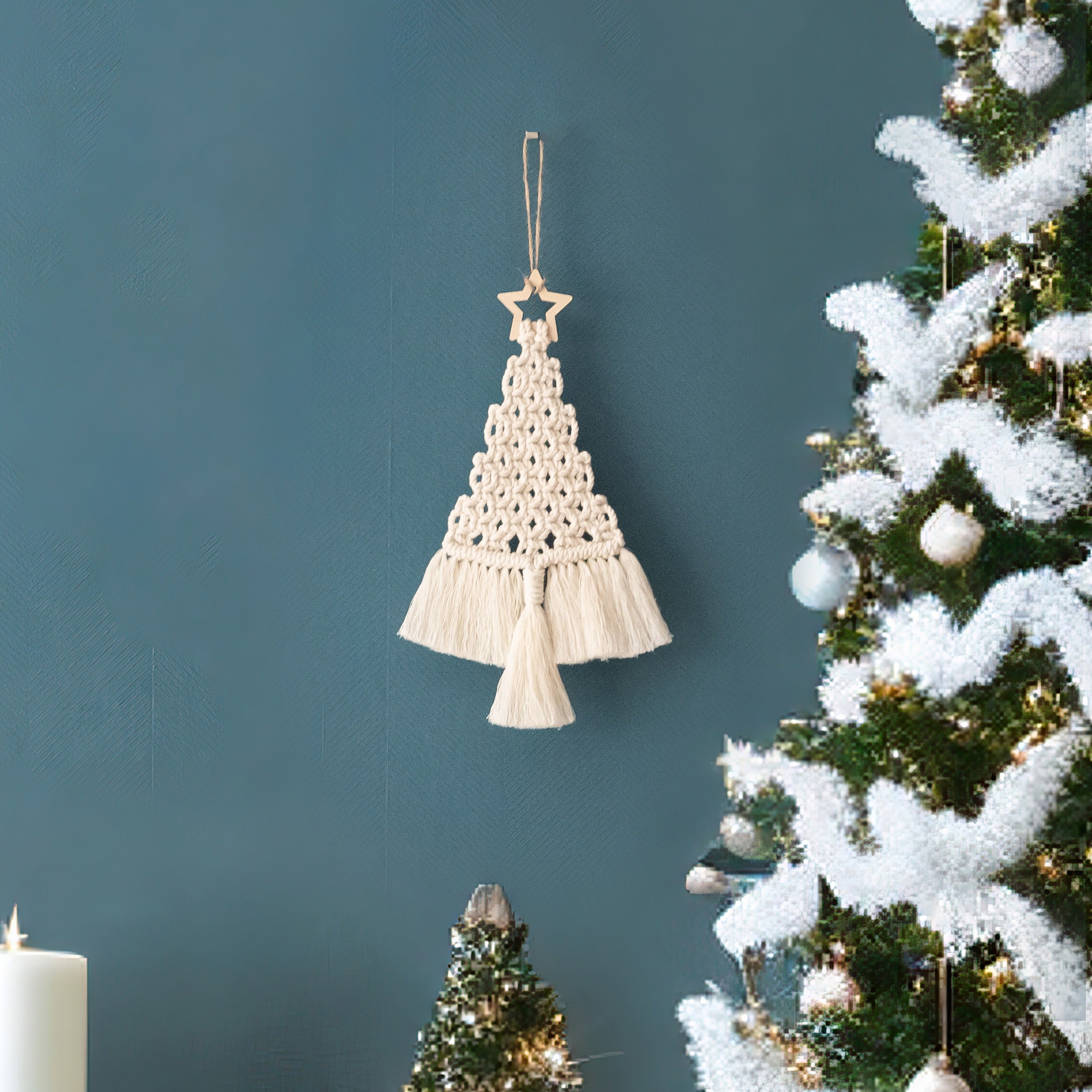 Macrame Christmas Tree Pattern for Easy Beginner DIY Crafts P19