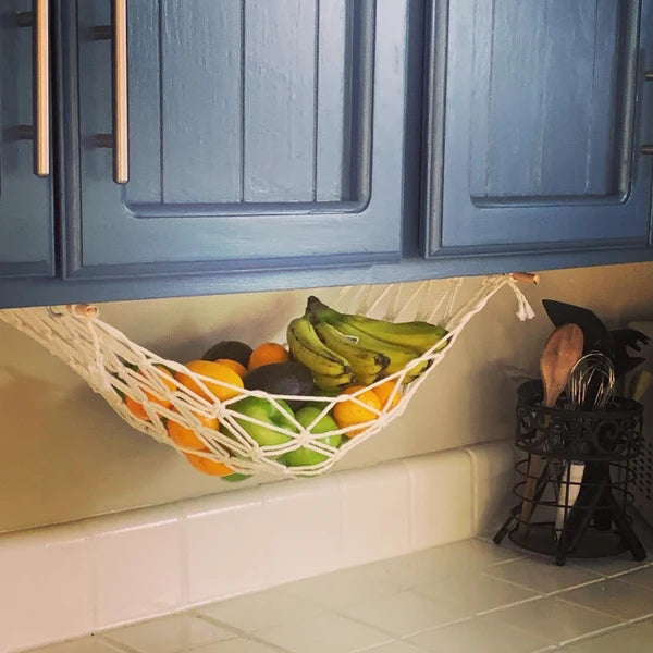 Macrame Fruit Hammock Holder macrame cord for hanging fruit storage H06